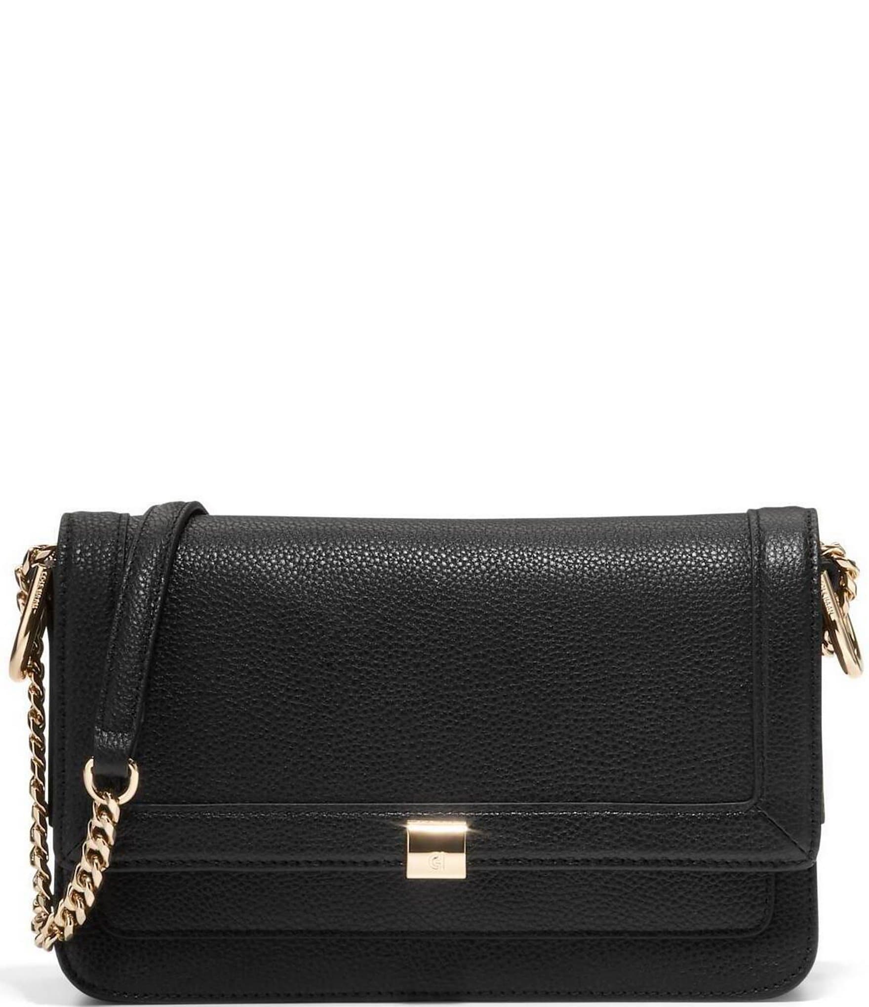 Cole Haan good black leather shoulder bag