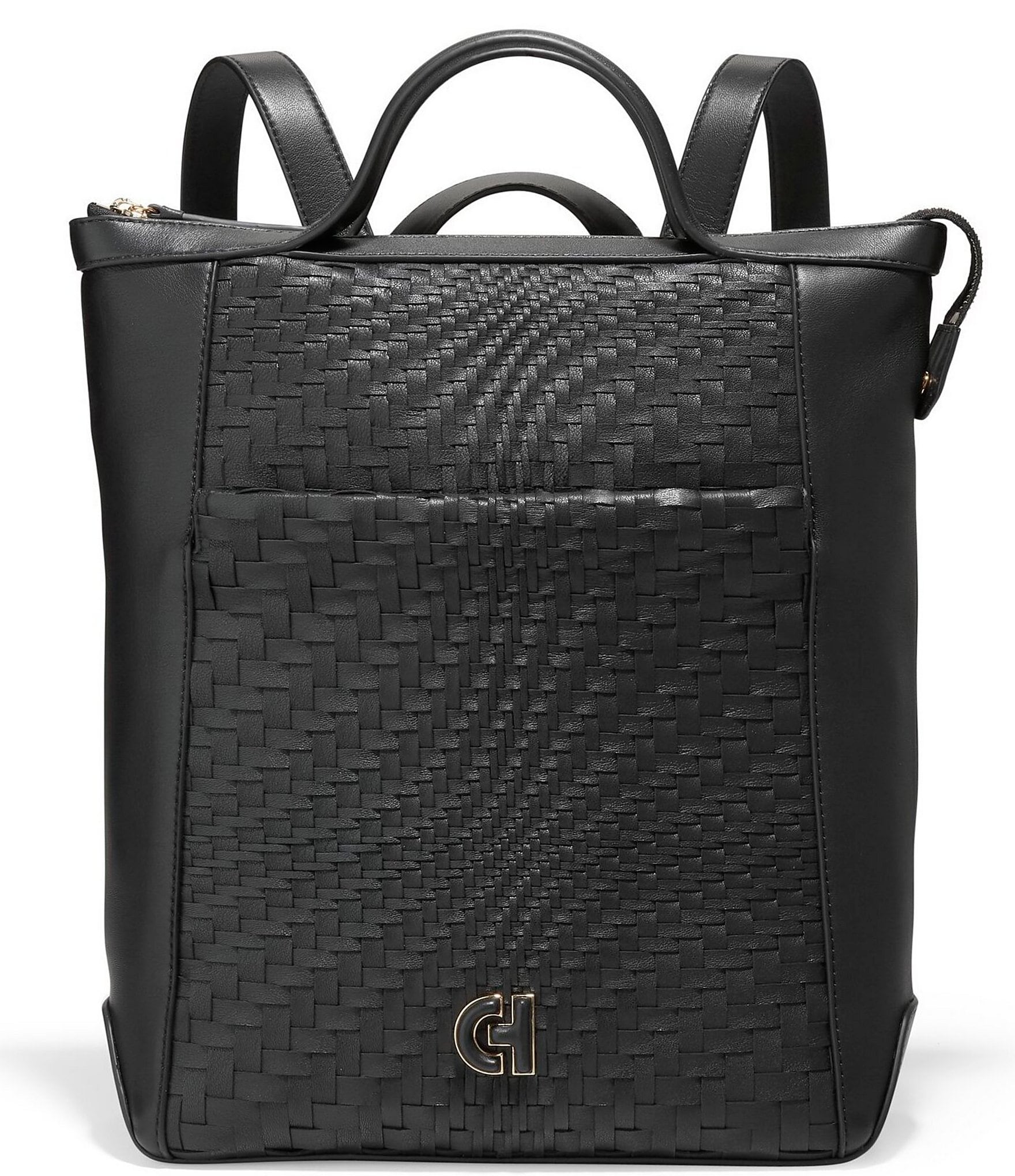 Cole Haan Genevieve Weave Small Convertible Lux Backpack