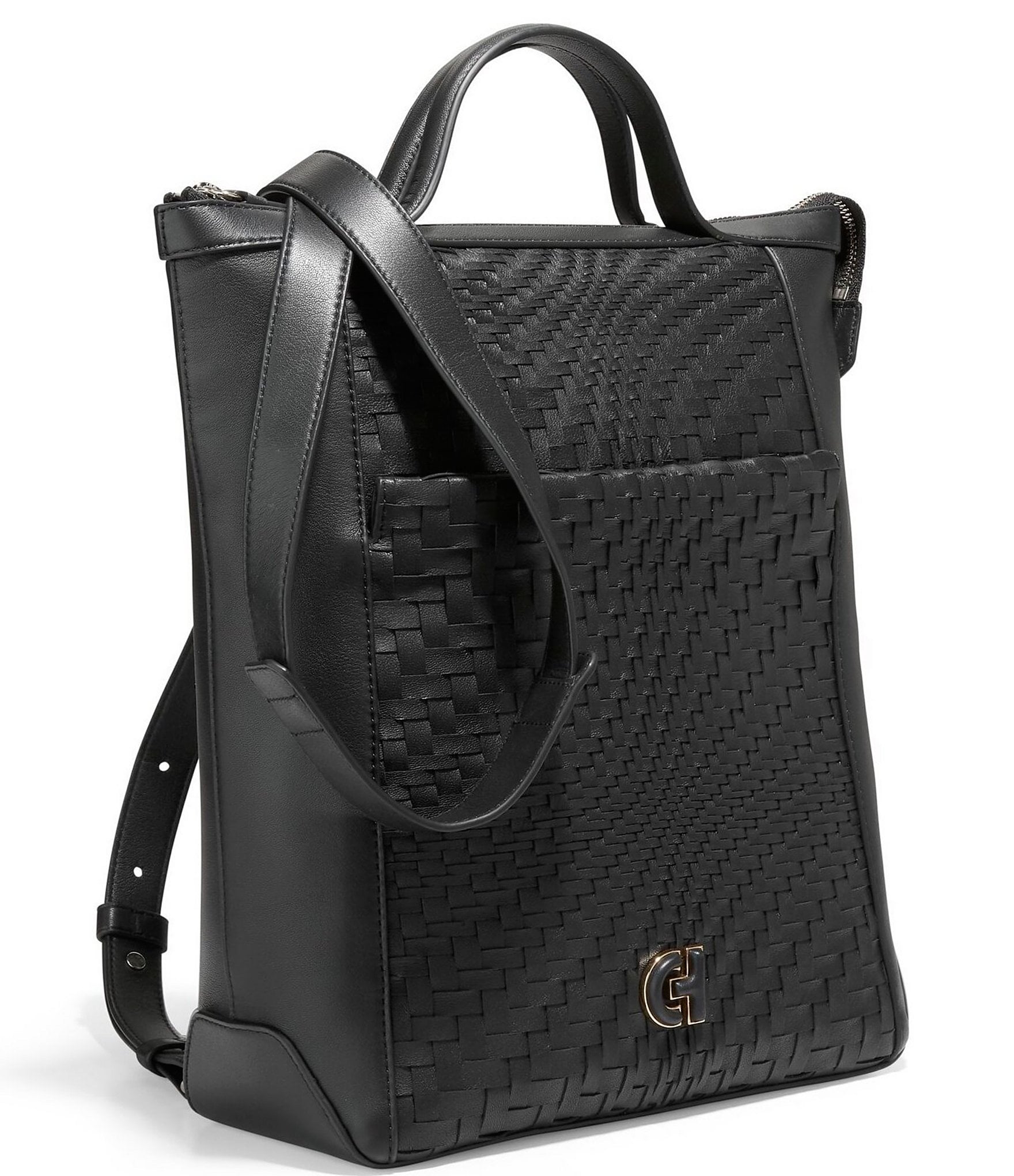 Cole Haan Genevieve Weave Small Convertible Lux Backpack