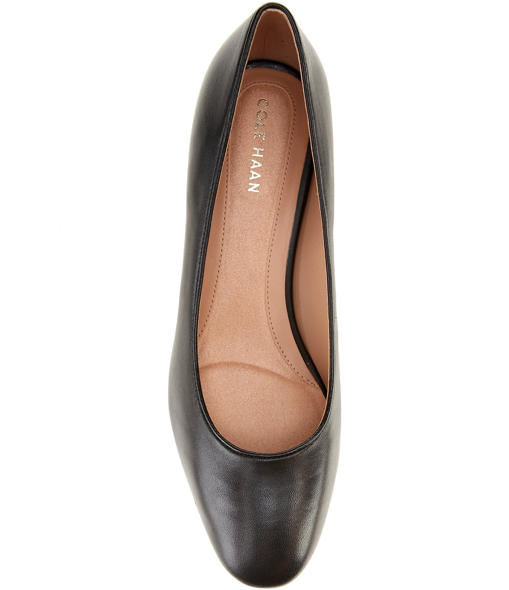Cole Haan Go-To Shayla Leather Block Heel Pumps