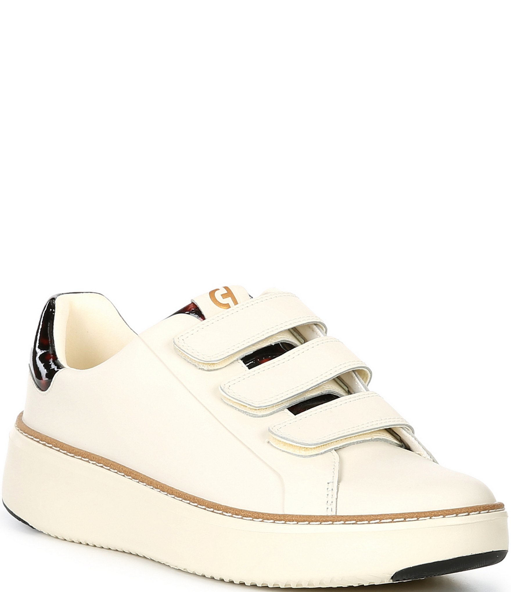 Cole Haan GrandPro Topspin Leather Tortoise Triple Strap