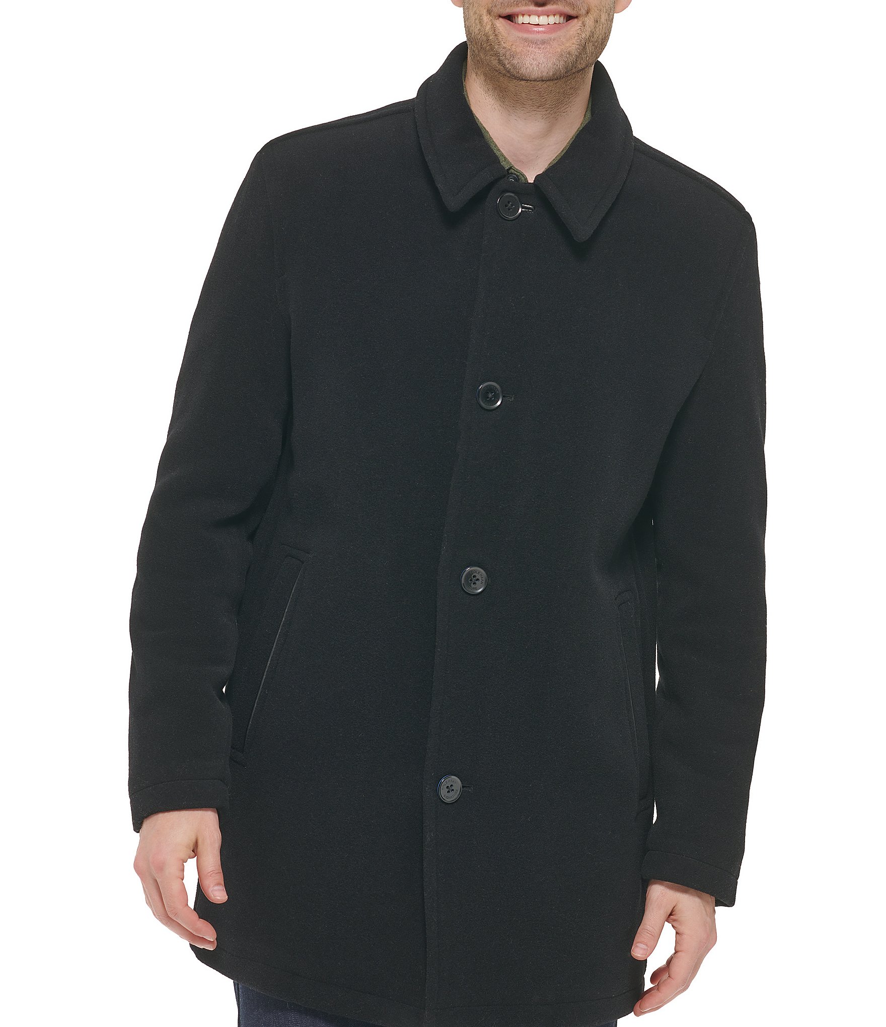 cole haan wool blend car coat