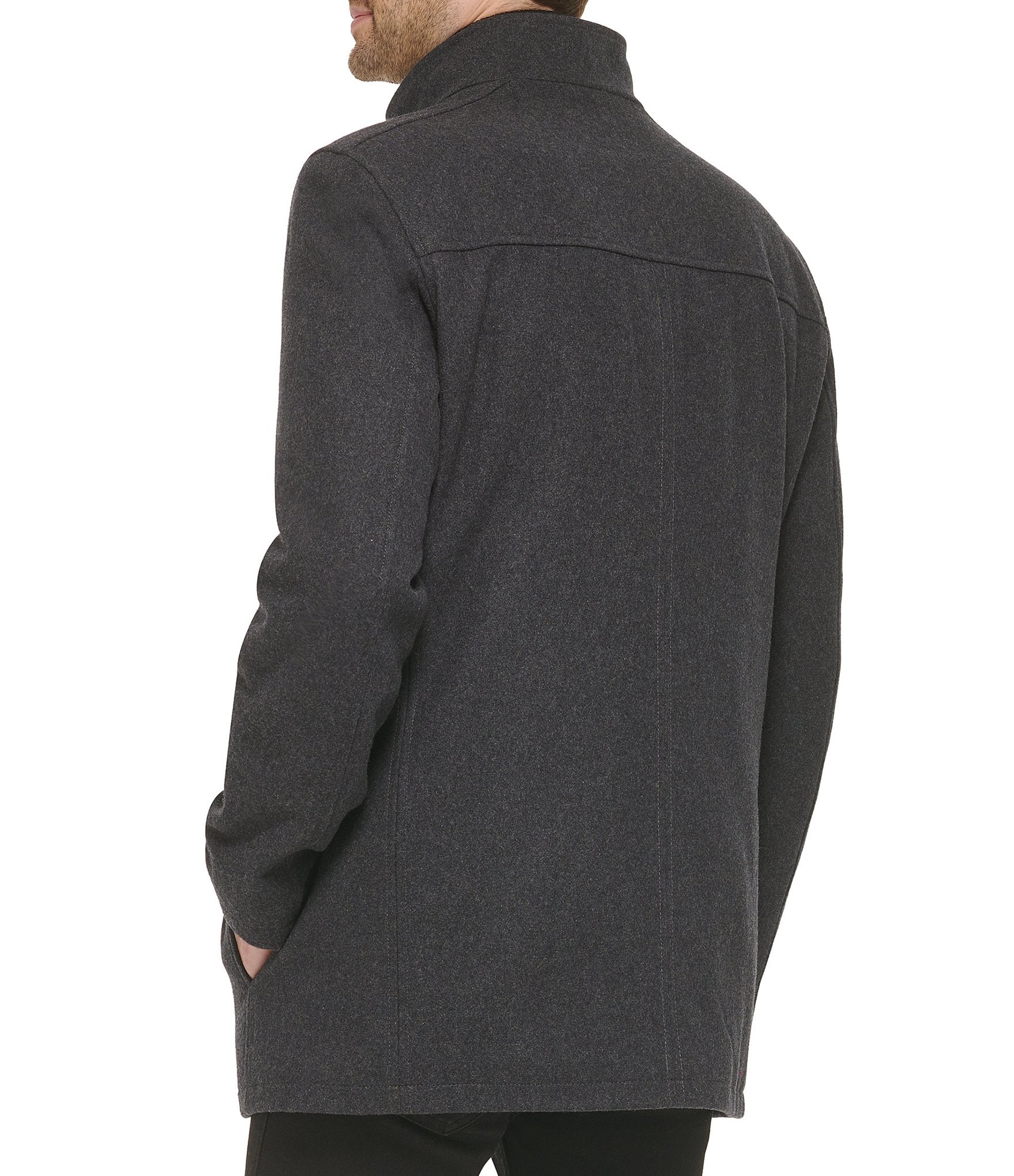 Cole Haan Melton Wool Car Coat
