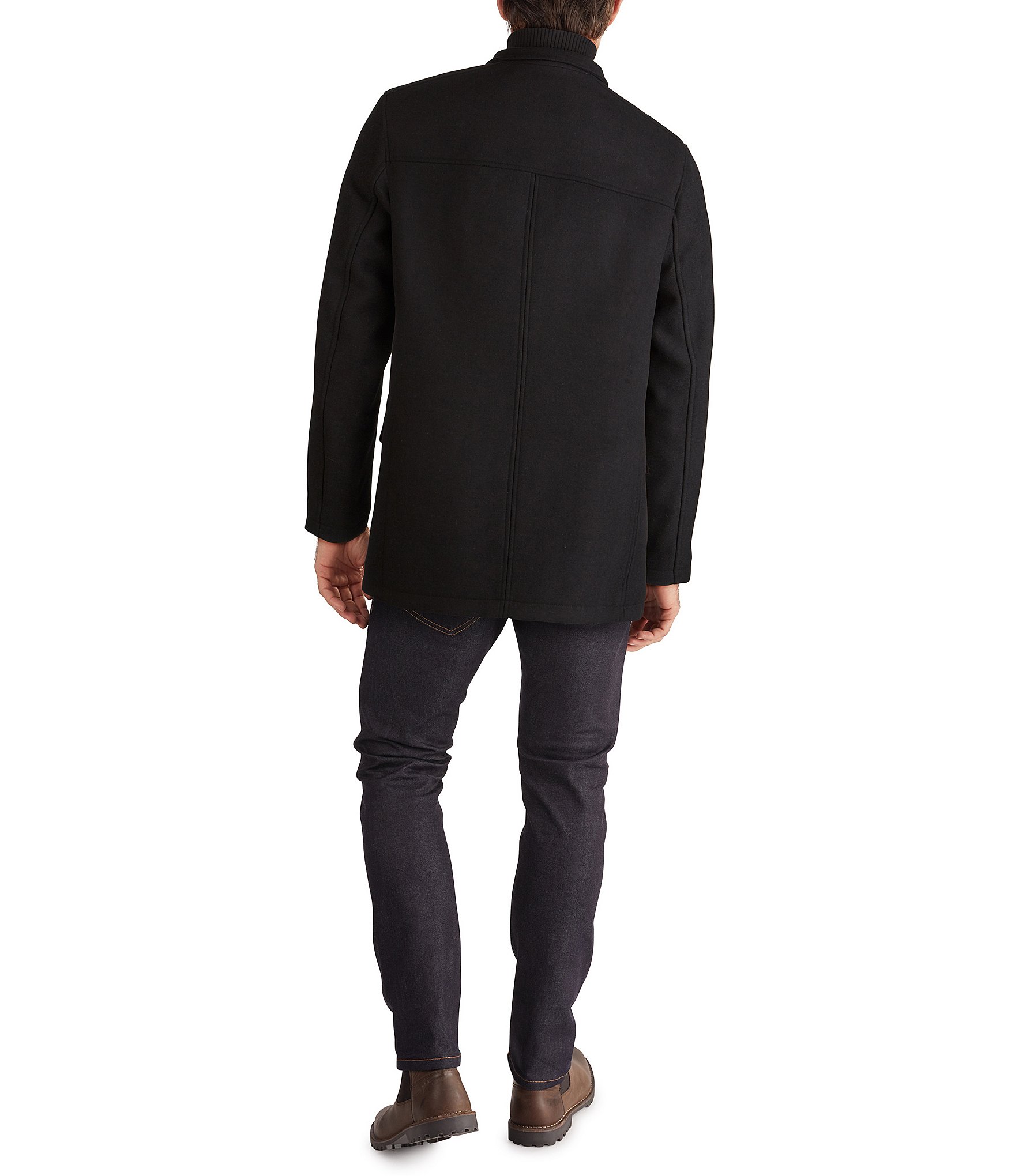 Cole Haan Melton Wool Car Coat