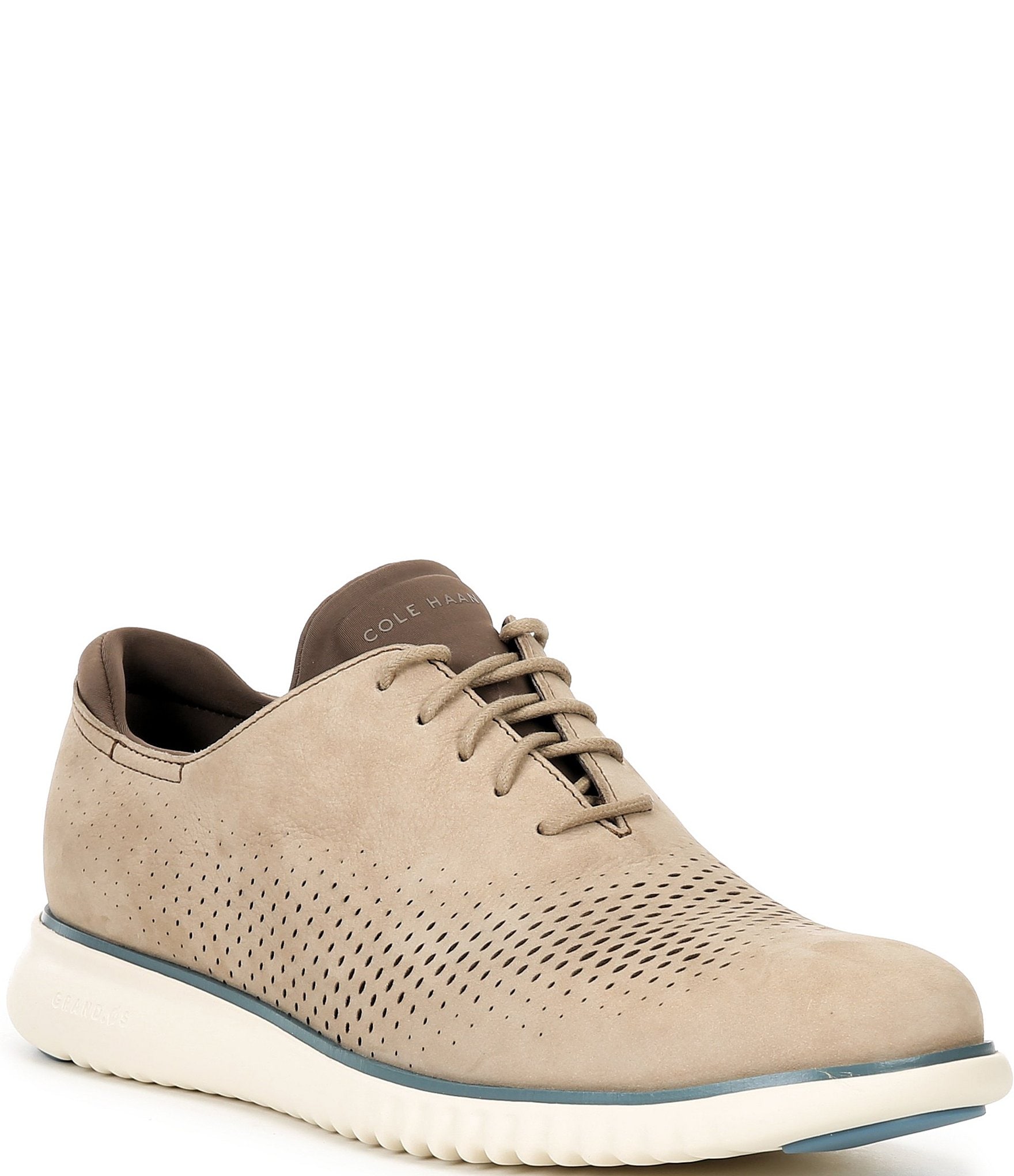 高質 Cole Haan Wingtip Laser Nubuck Perforated 2.ZERØGRAND Men's 靴