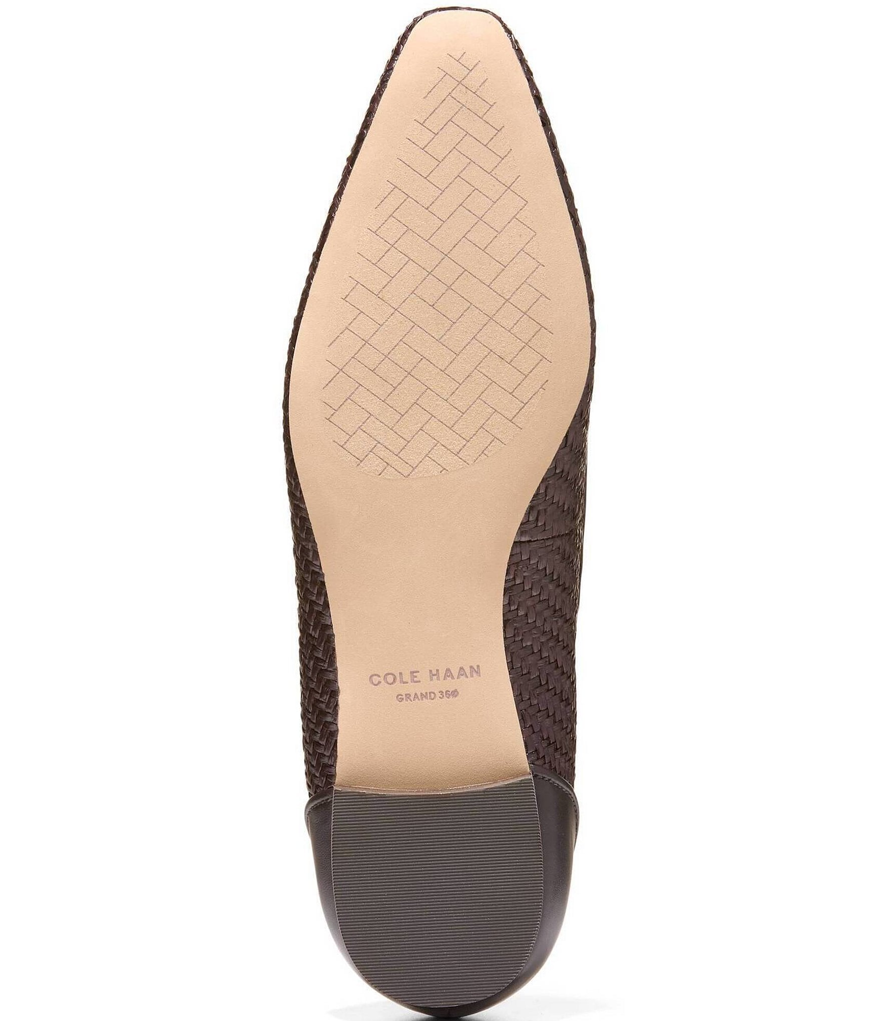 Cole Haan Paget Leather Woven Ballet Flats