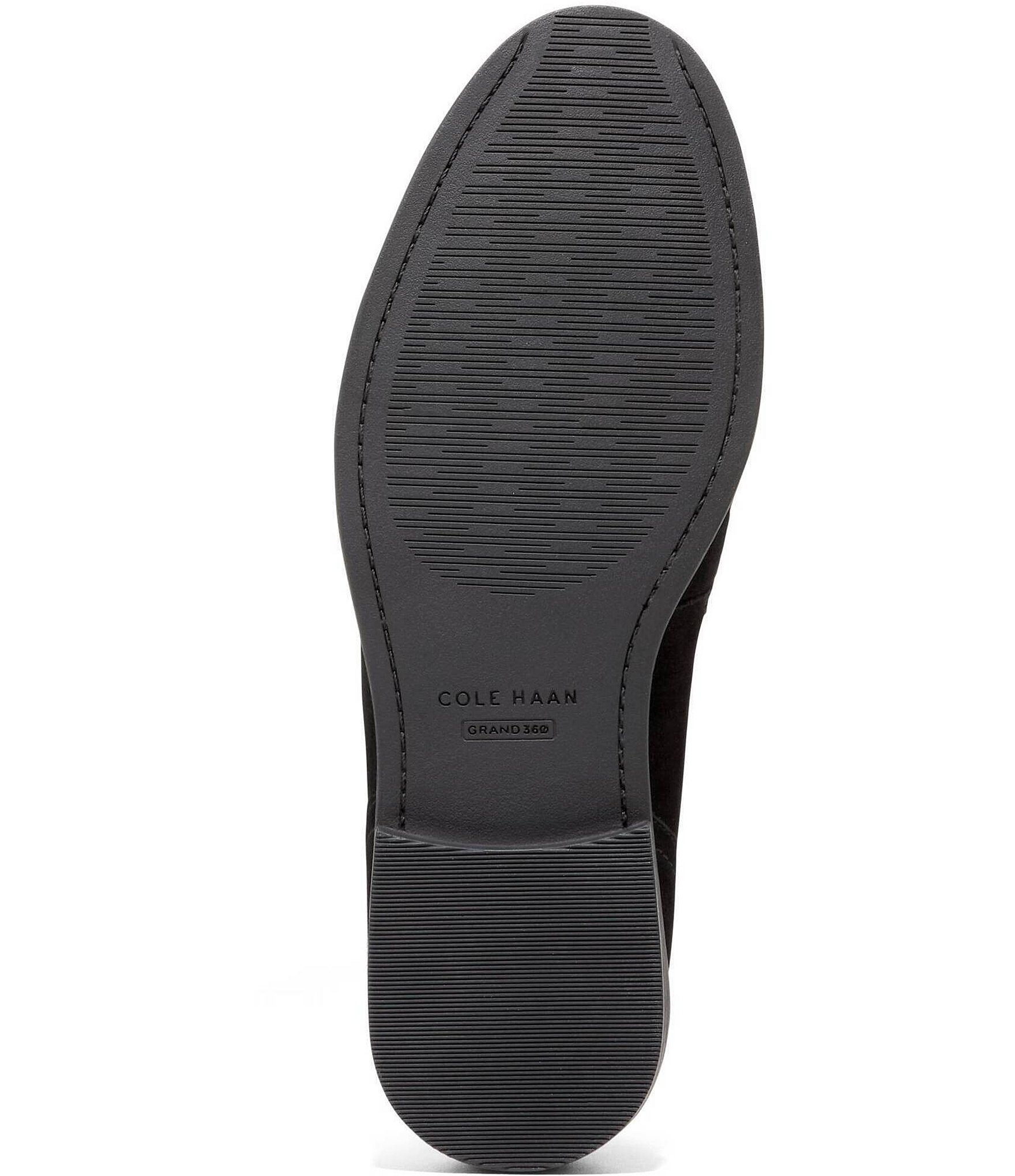 Cole Haan Women's Stassi Suede Kiltie Detail Penny Loafers