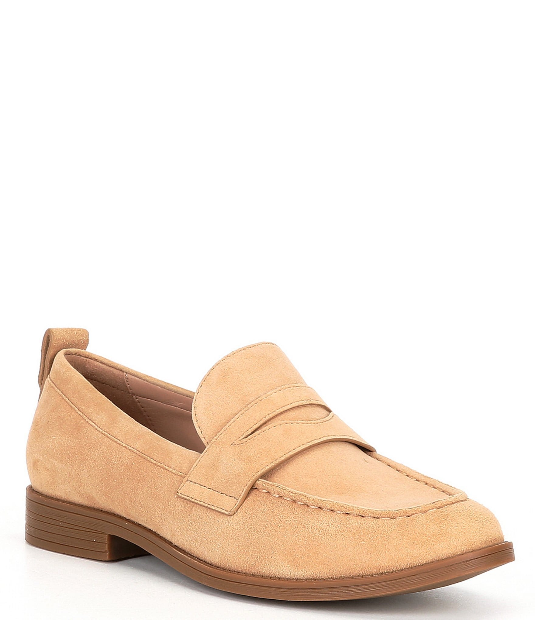 Cole Haan Stassi Suede Penny Loafers | Dillard's