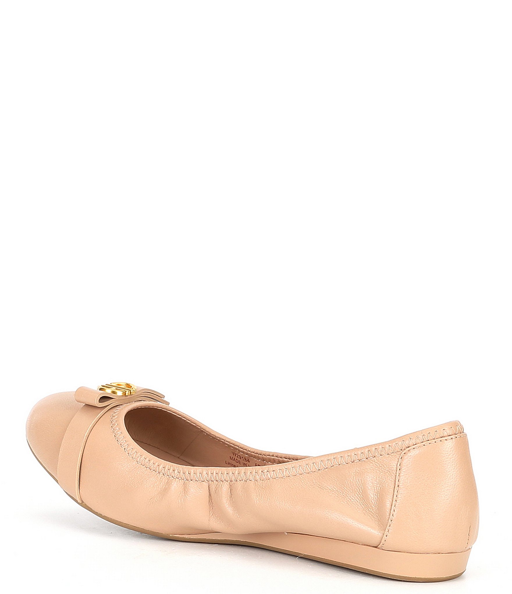 Cole Haan Tova Bow Leather Ballet Flats