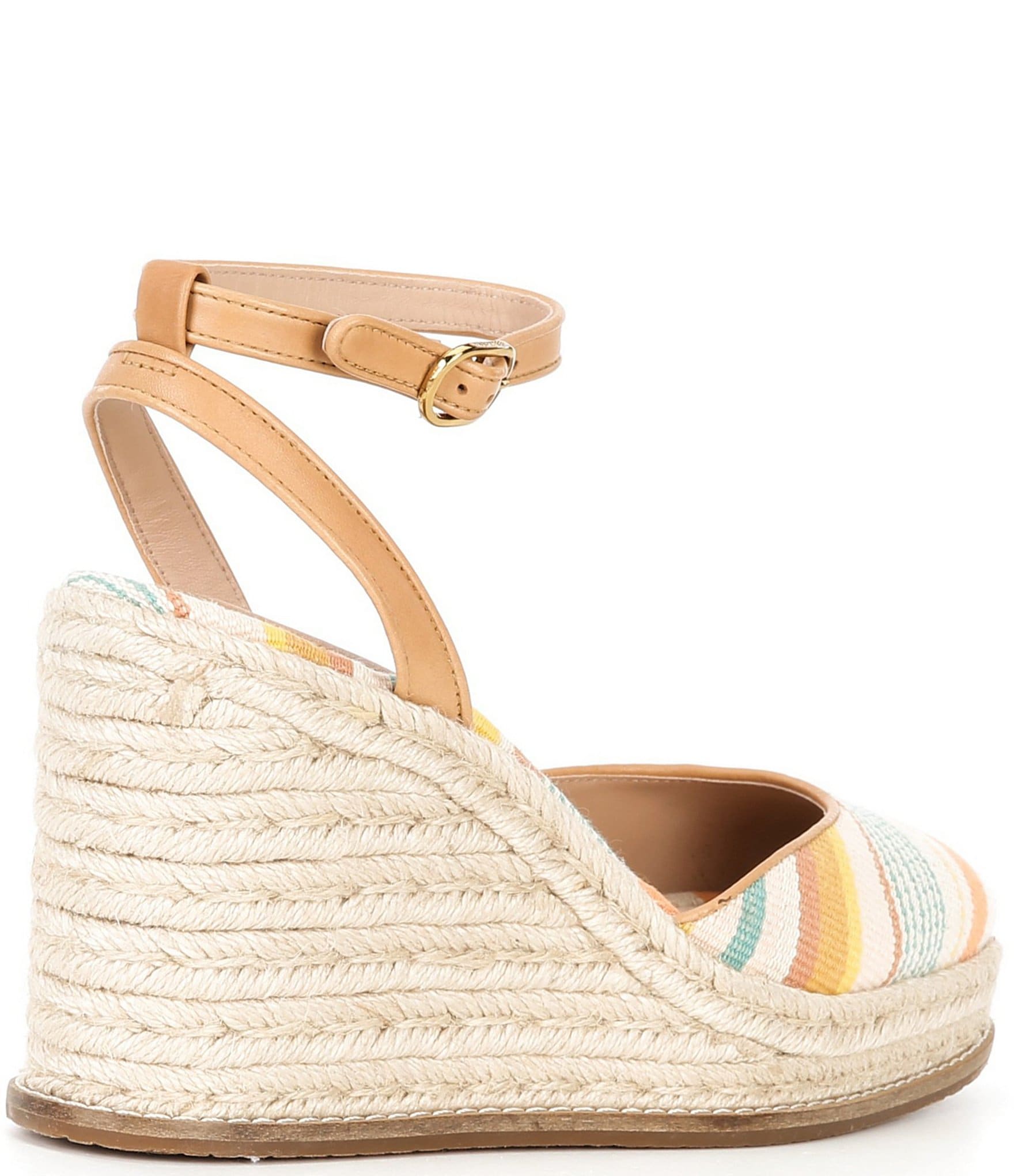 Cole Haan Women's Kyra Cloudfeel Striped Espadrille Wedges