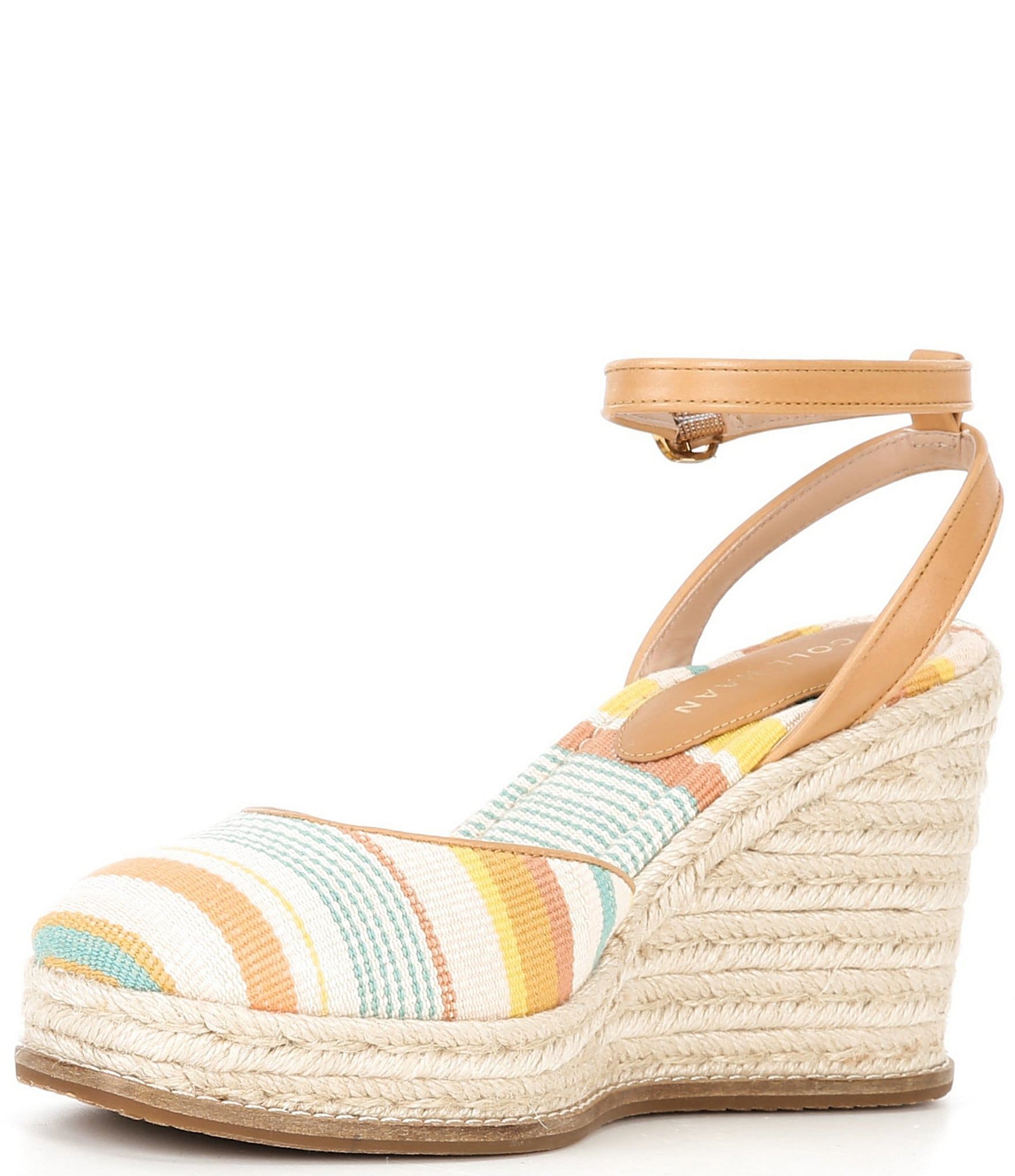 Cole Haan Women's Kyra Cloudfeel Striped Espadrille Wedges