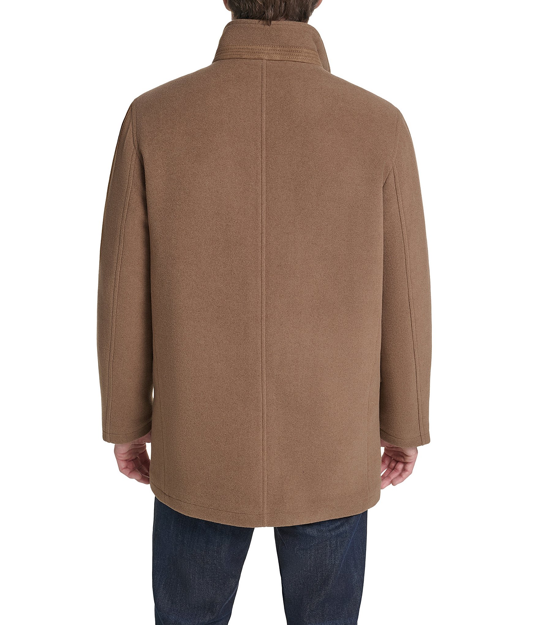 Cole Haan Wool-Blend Plush Car Coat