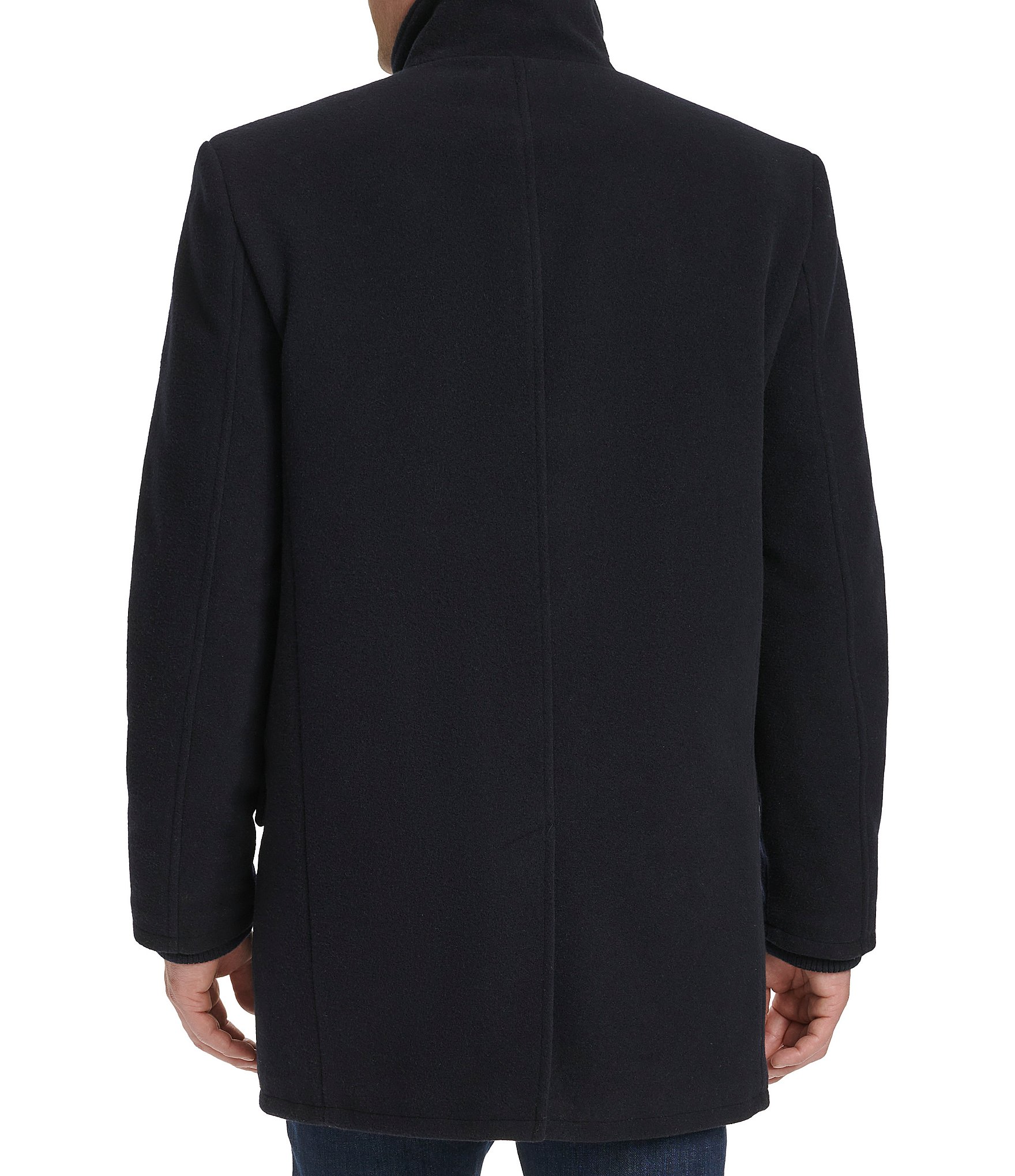 Cole Haan Wool Blend Plush Solid Coat