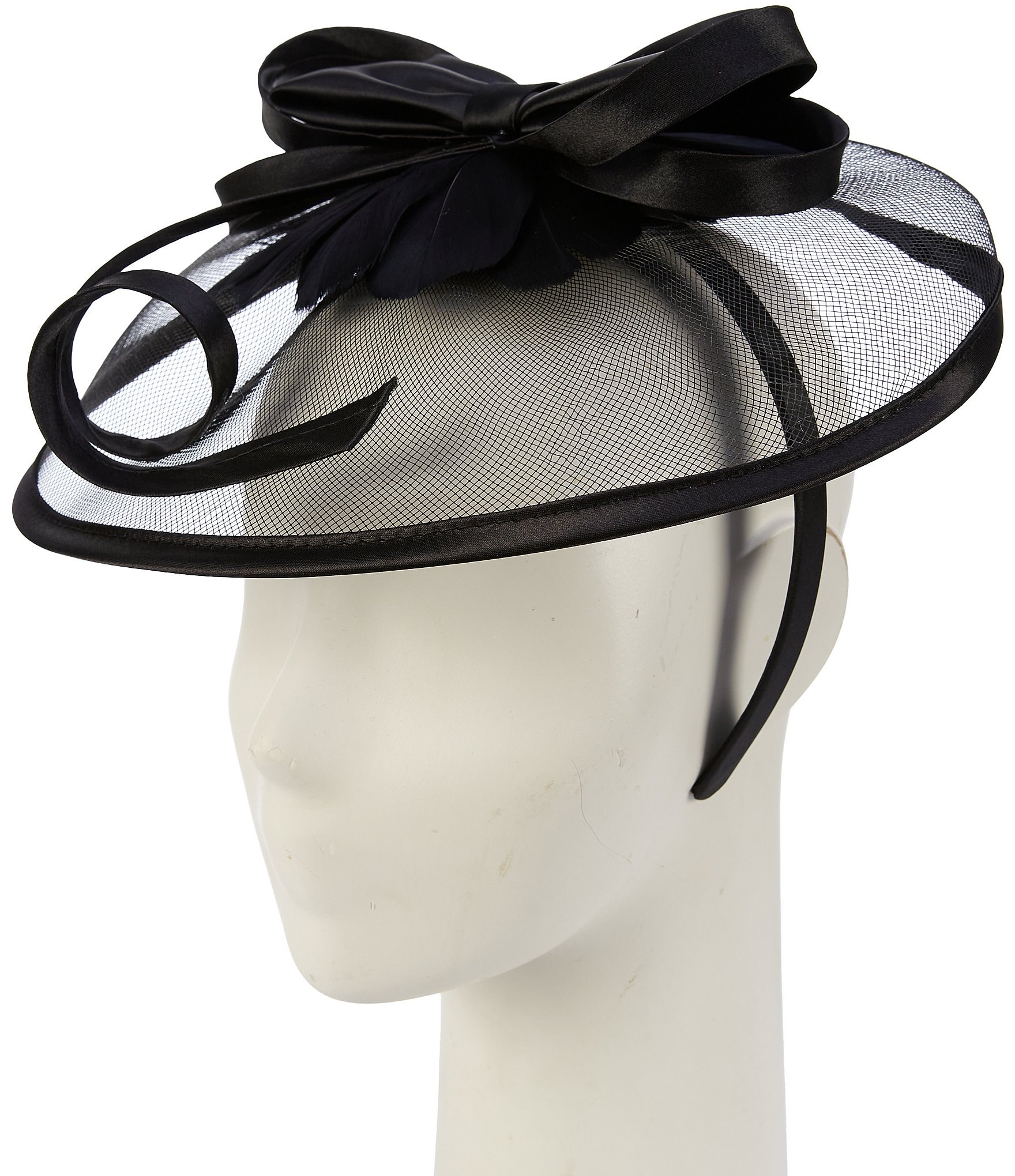 knee length dresses for ladies Bright Pink/Black Satin Ladies Dress Hat/Shenor Collections main image 1