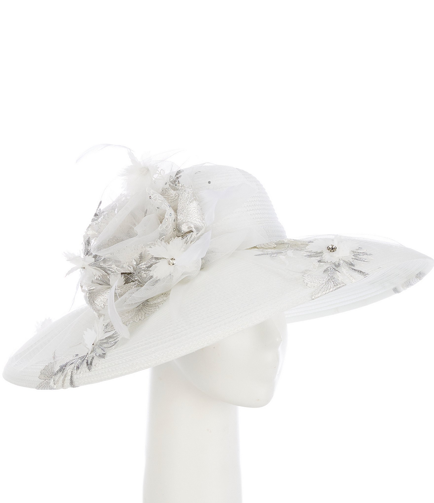 Collection 18 Paper Braid Wide Brim Dress Hat | Dillard's