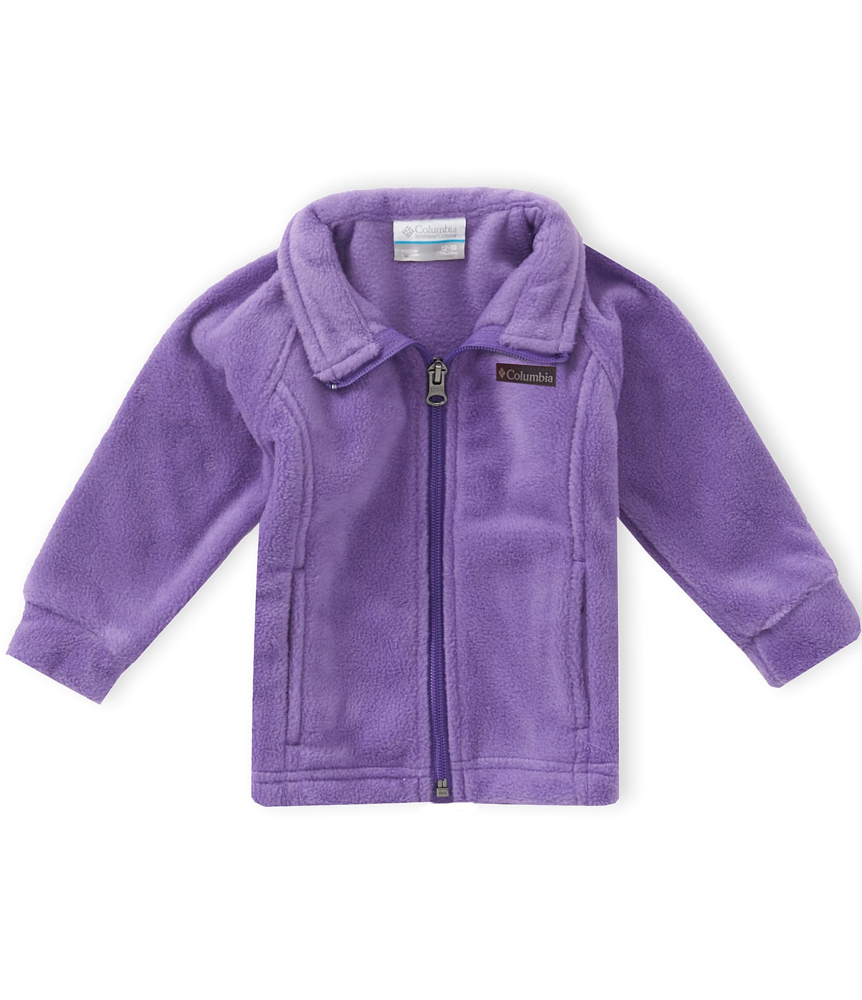 Columbia Baby Girls Benton Springs Solid Fleece Zip Front Jacket