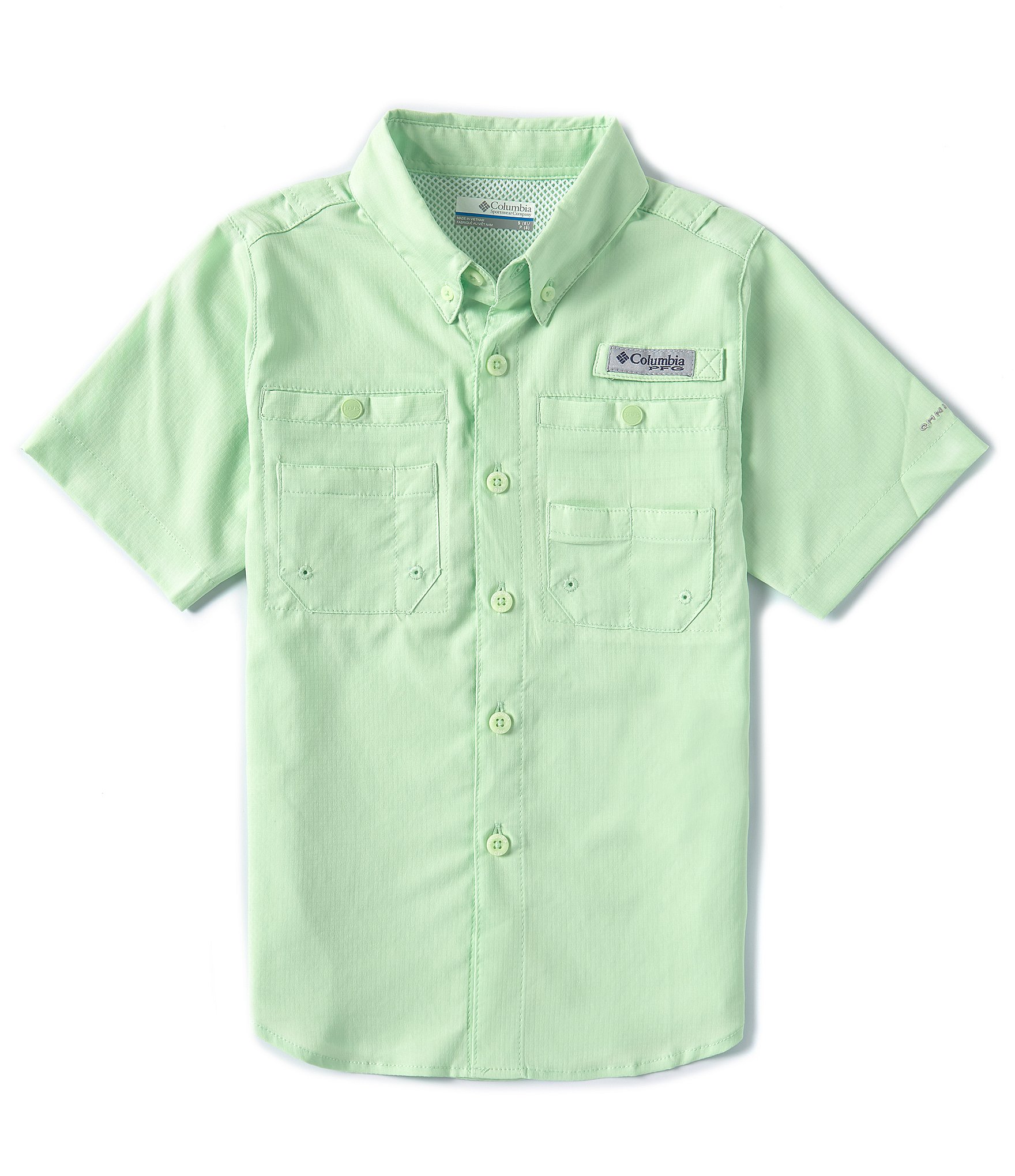 Columbia LittleBig Boys 4-18 Short Sleeve Tamiami Fishing Shirt - M