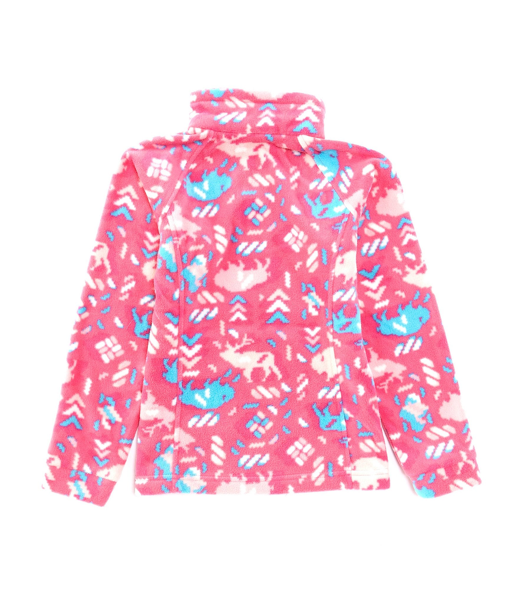 Columbia Little/Big Girls 2T-4T Pink Ice Benton Springs™ II Long-Sleeve Printed Fleece Jacket