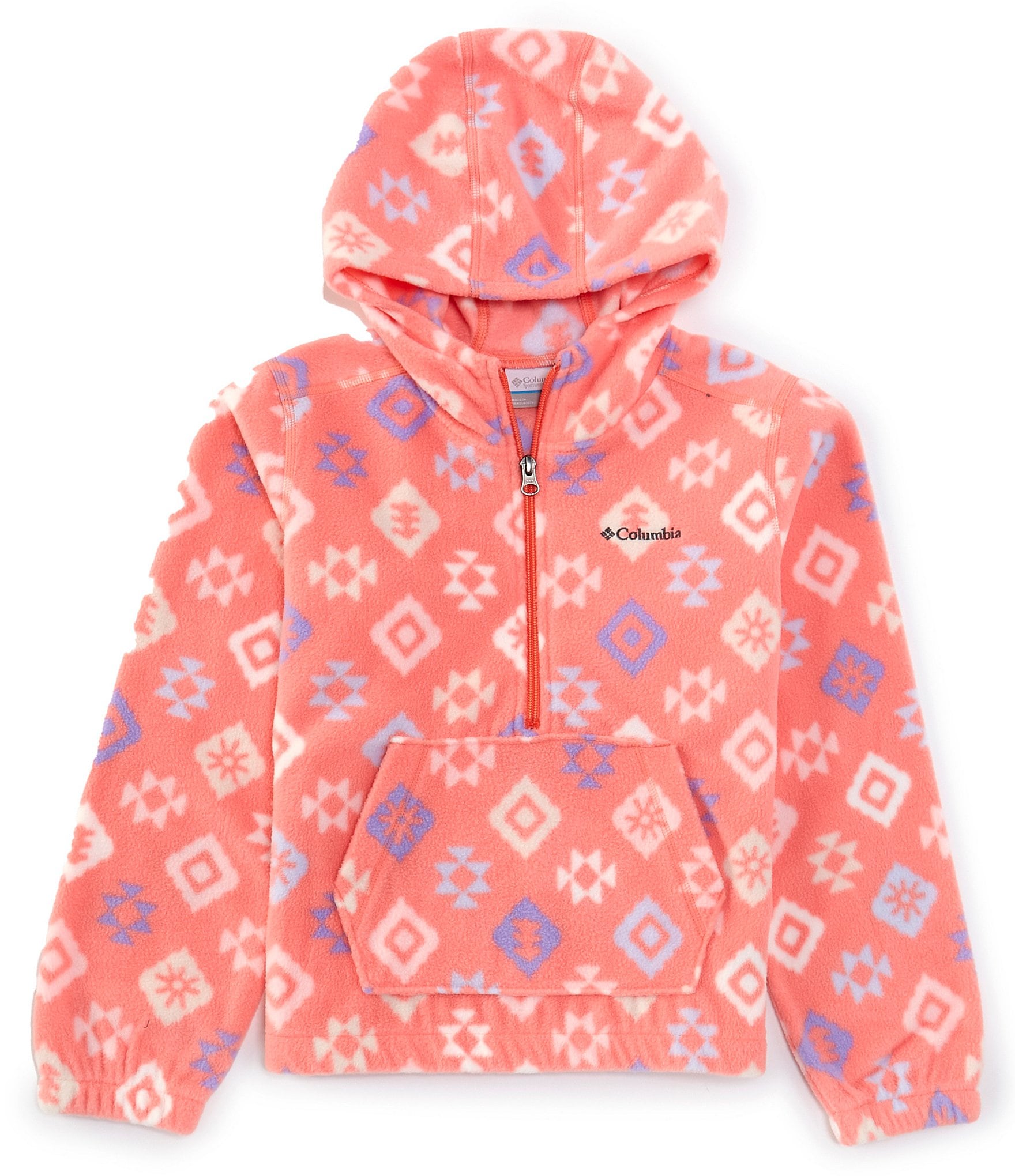 Columbia Little/Big Girls 4-18 Benton Springs™ Long Sleeve Printed Hooded Fleece Pullover