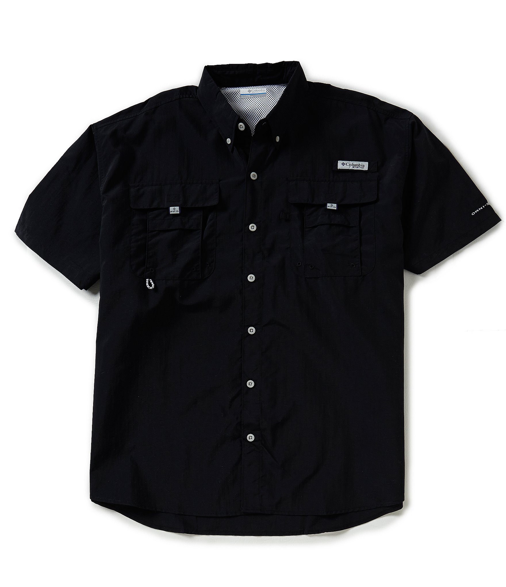 Columbia PFG Bahama II Solid Short-Sleeve Woven Shirt | Dillard's