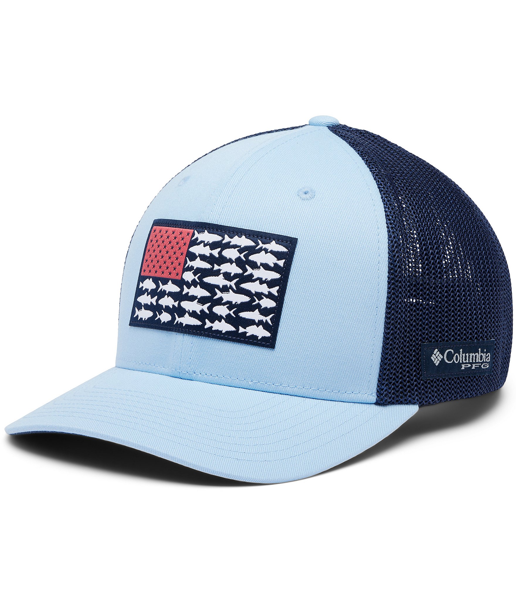 Columbia PFG Mesh Fish Flag Ball Cap | Dillard's