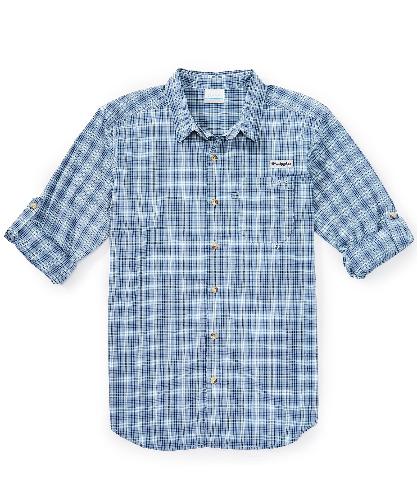 Columbia PFG Performance Stretch Harbor Peak Long Sleeve Shirt