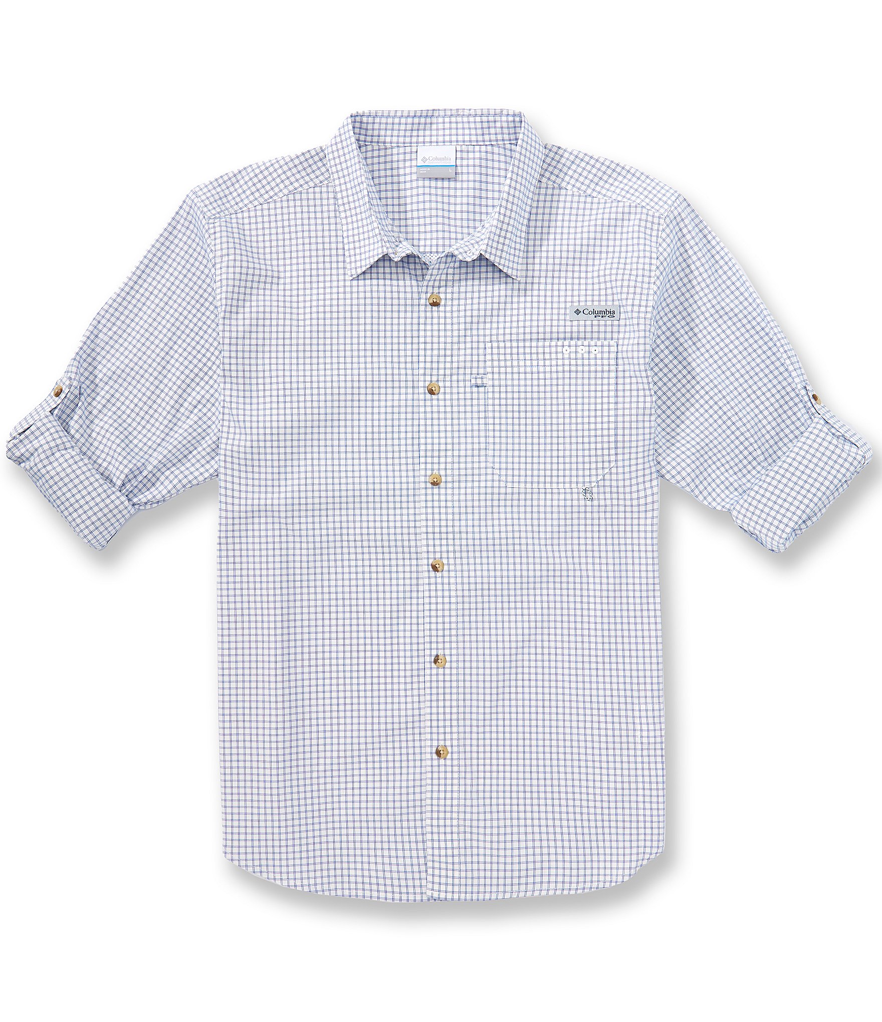 Columbia PFG Performance Stretch Harbor Peak Long Sleeve Shirt