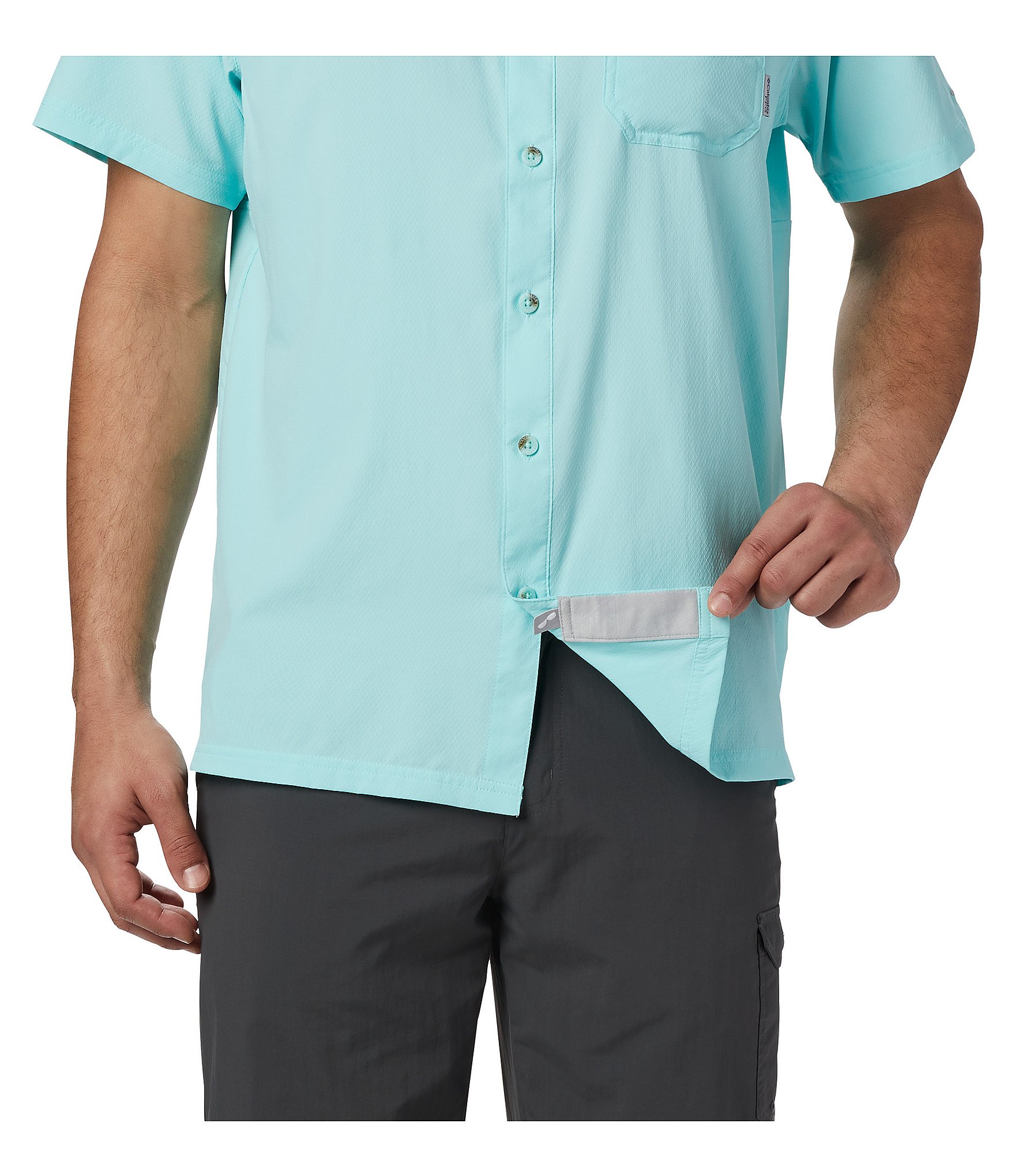 Columbia PFG Slack Tide Solid Camp Shirt