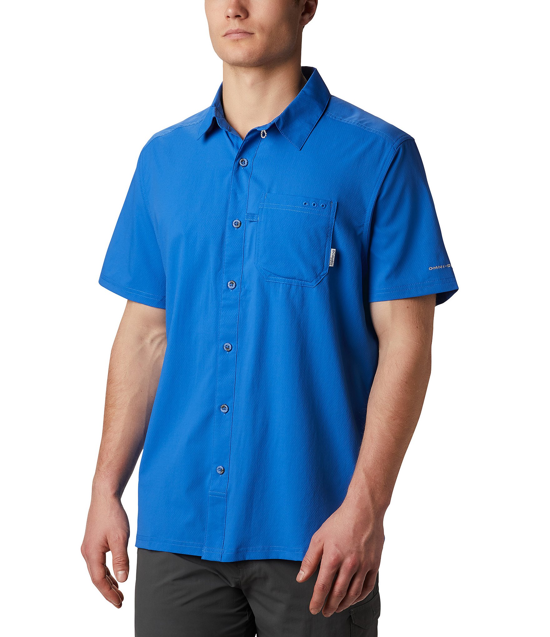 Columbia PFG Slack Tide Solid Camp Shirt | Dillard's