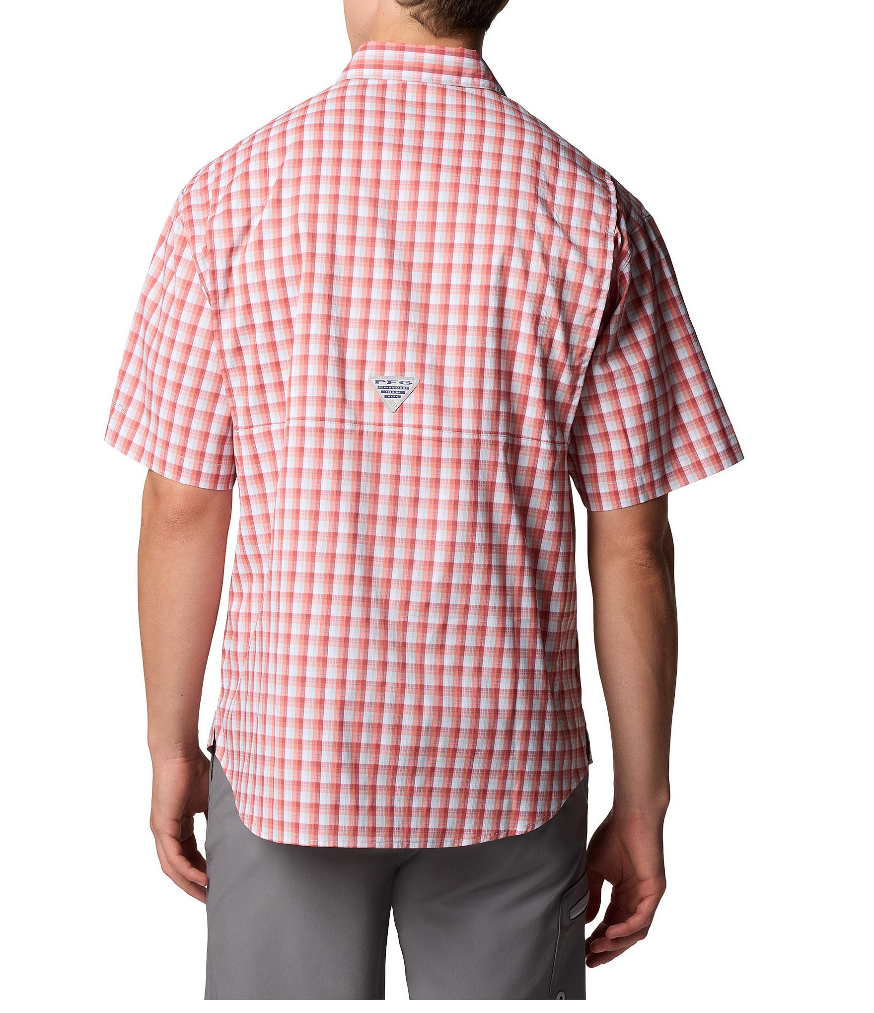 Columbia PFG Super Tamiami Check Short Sleeve Woven Shirt