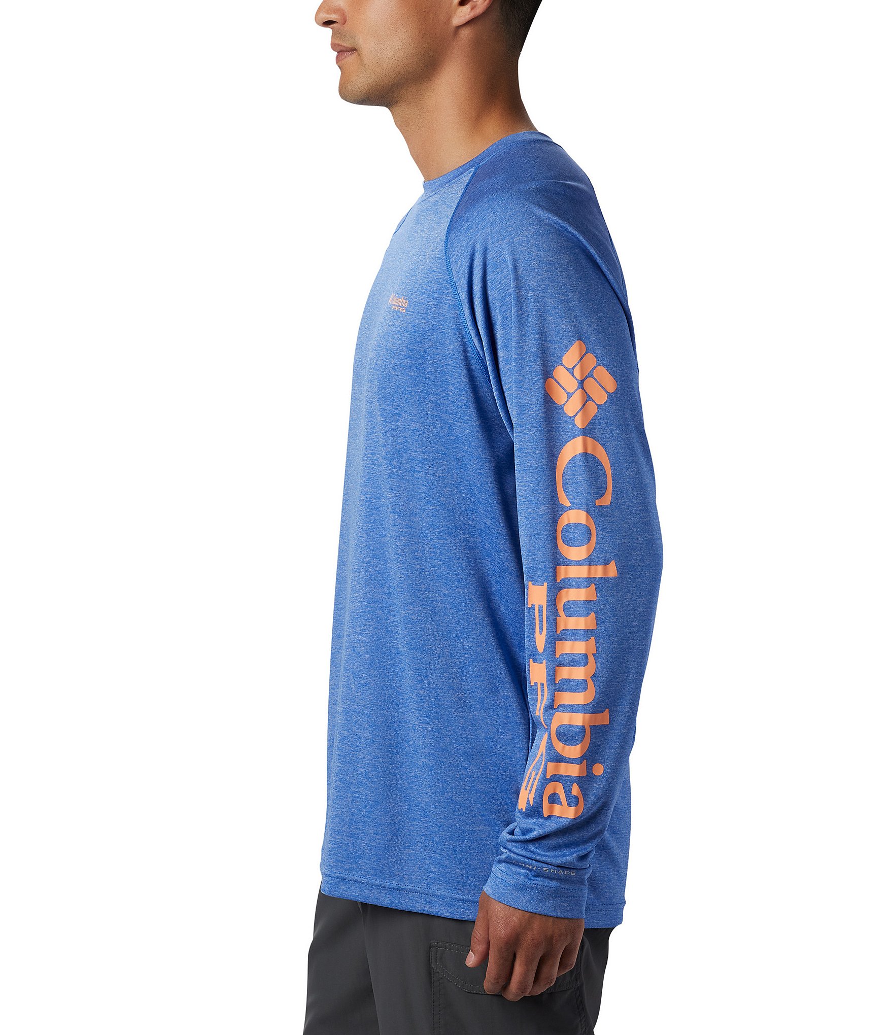 Columbia PFG Terminal Tackle Heather Long-Sleeve Rashguard T-Shirt