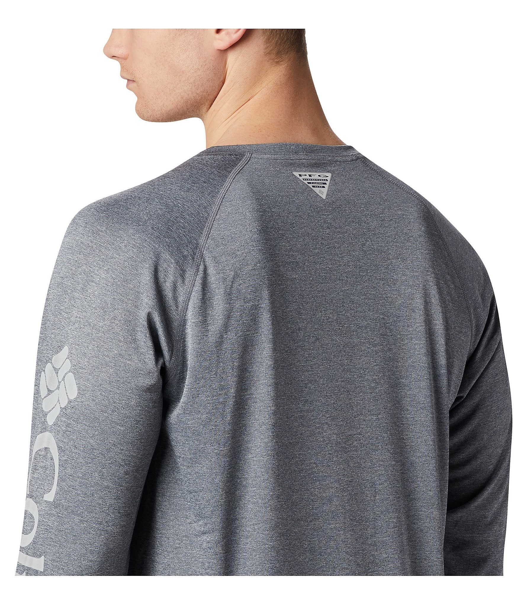 Columbia PFG Terminal Tackle Heather Long-Sleeve Rashguard T-Shirt