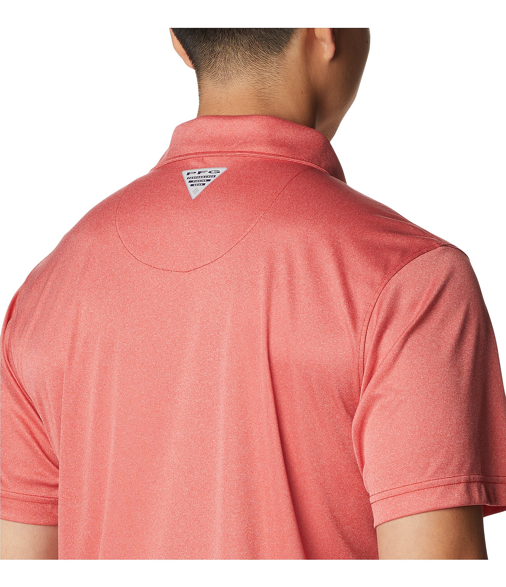 Columbia PFG Terminal Tackle Heather Performance Short-Sleeve Polo Shirt