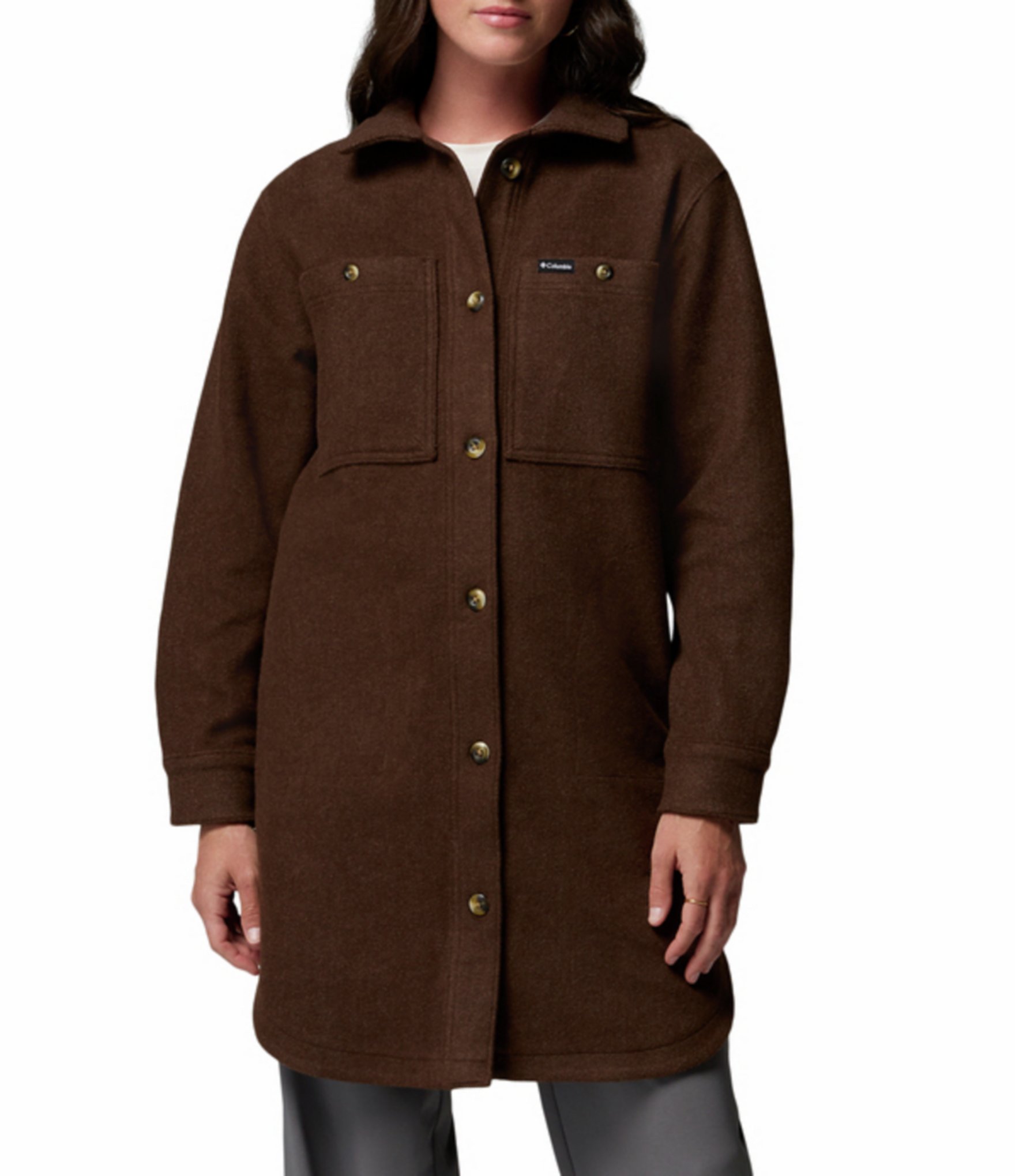 Columbia Puffect III Stand Collar Zip Front Quilt Cropped Jacket