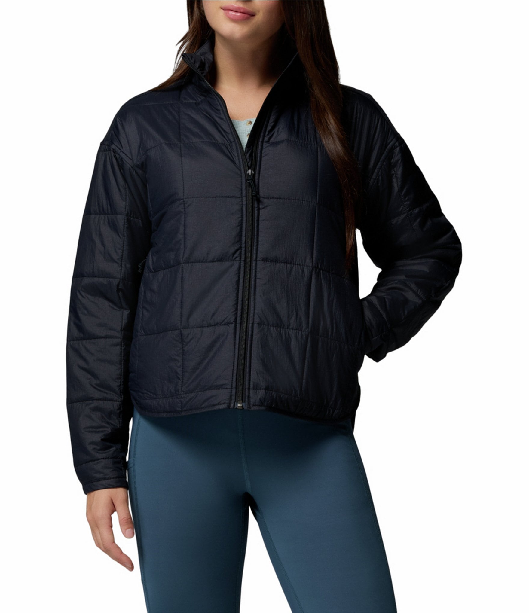 Columbia Sienna Hill Quilted Stand Collar Zip Front Jacket