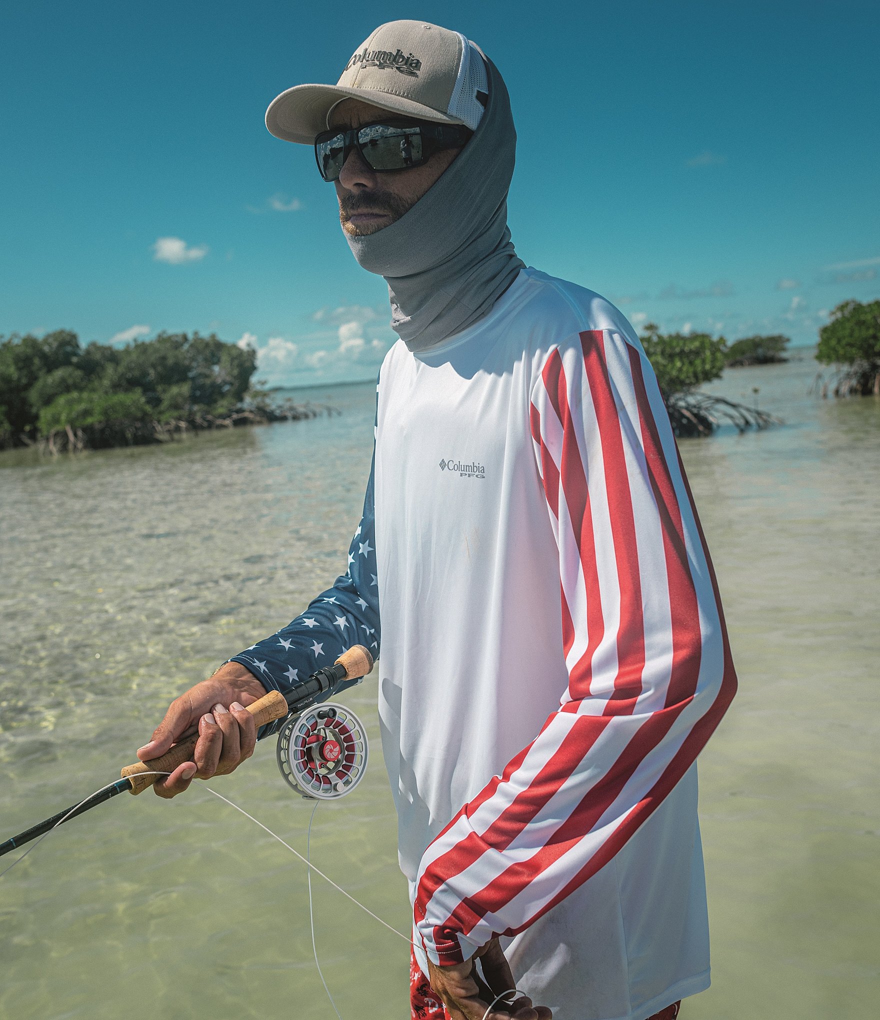 Columbia PFG Terminal Tackle Americana Long-Sleeve T-Shirt