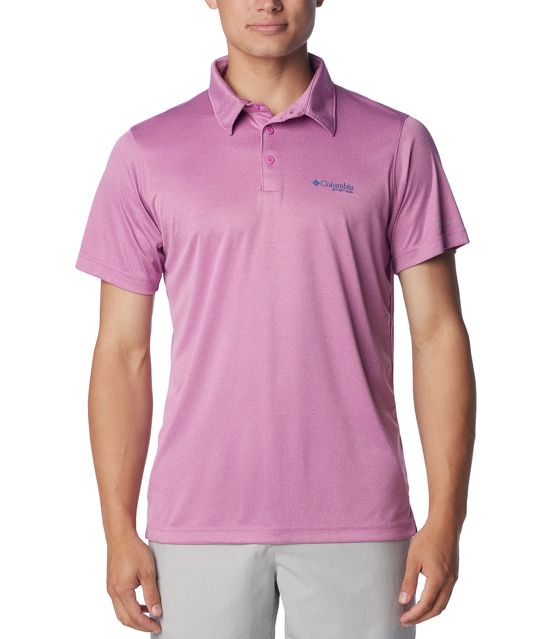 Columbia Terminal Tackle™ Short Sleeve Heathered Polo Shirt