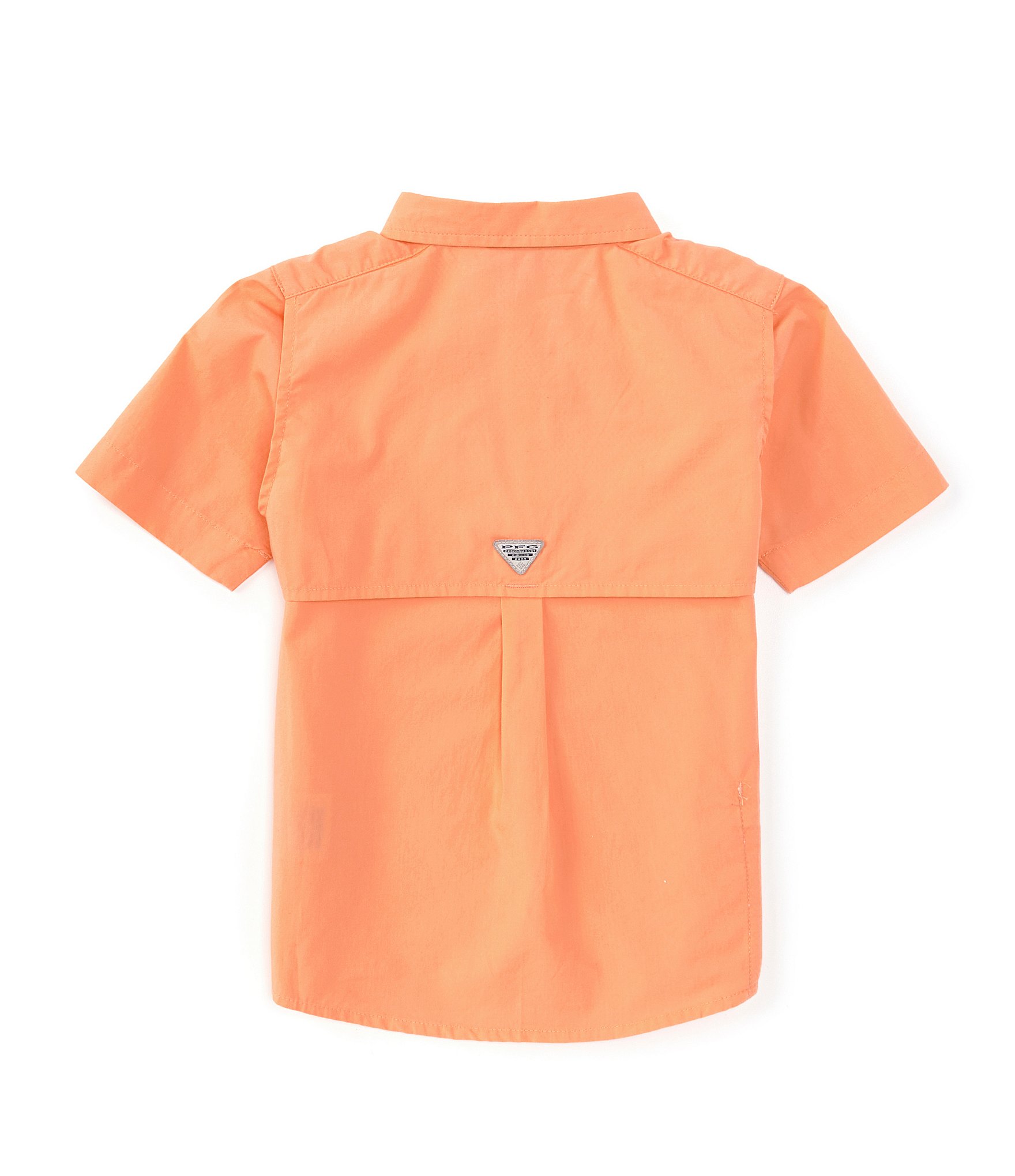 Columbia Little Boys 2T-4T Short-Sleeve Stretch Poplin Bonehead Fish Mesh Vented Fishing Shirt