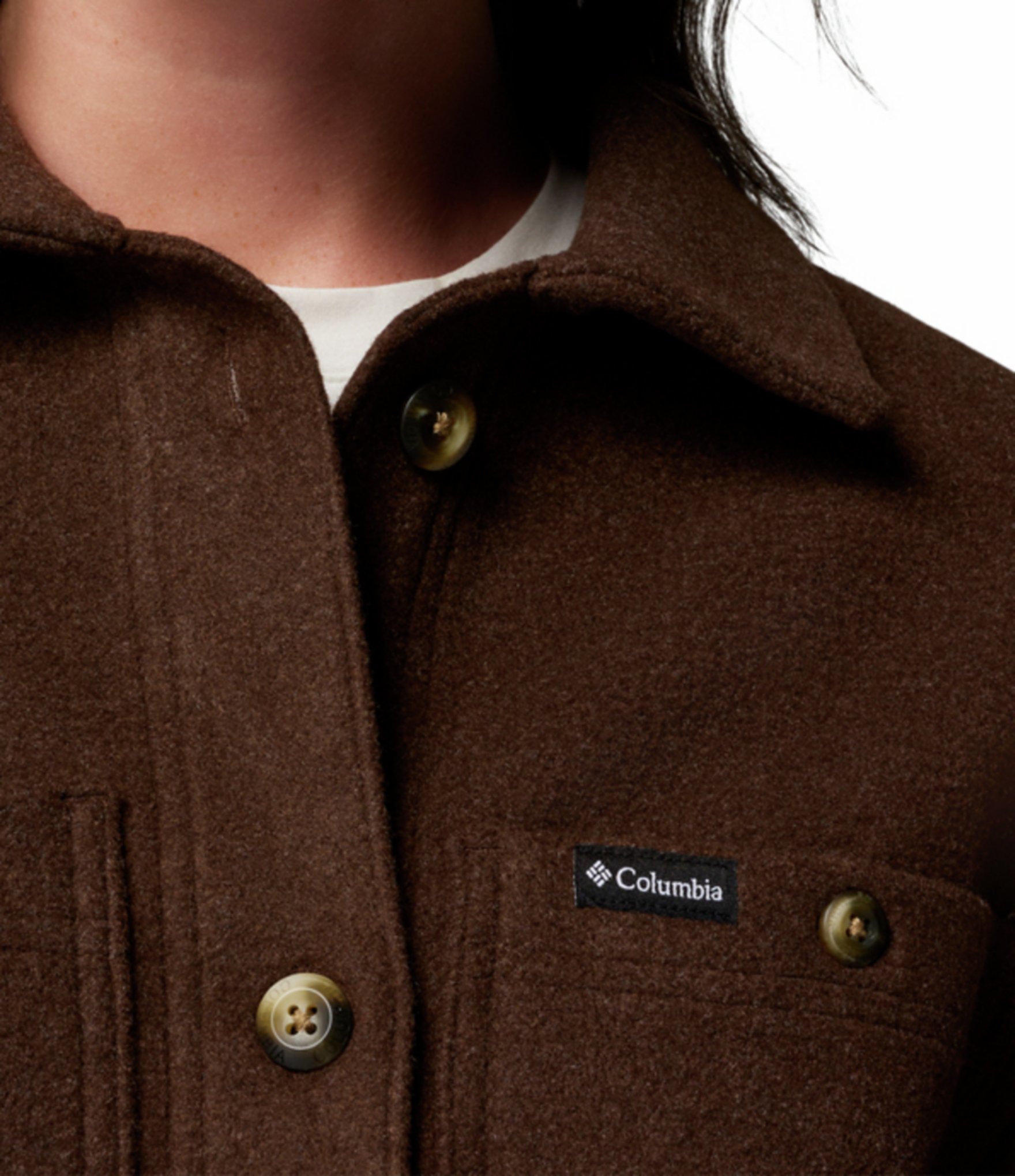 Columbia Wildest Venture Long Fleece Button Front Shacket