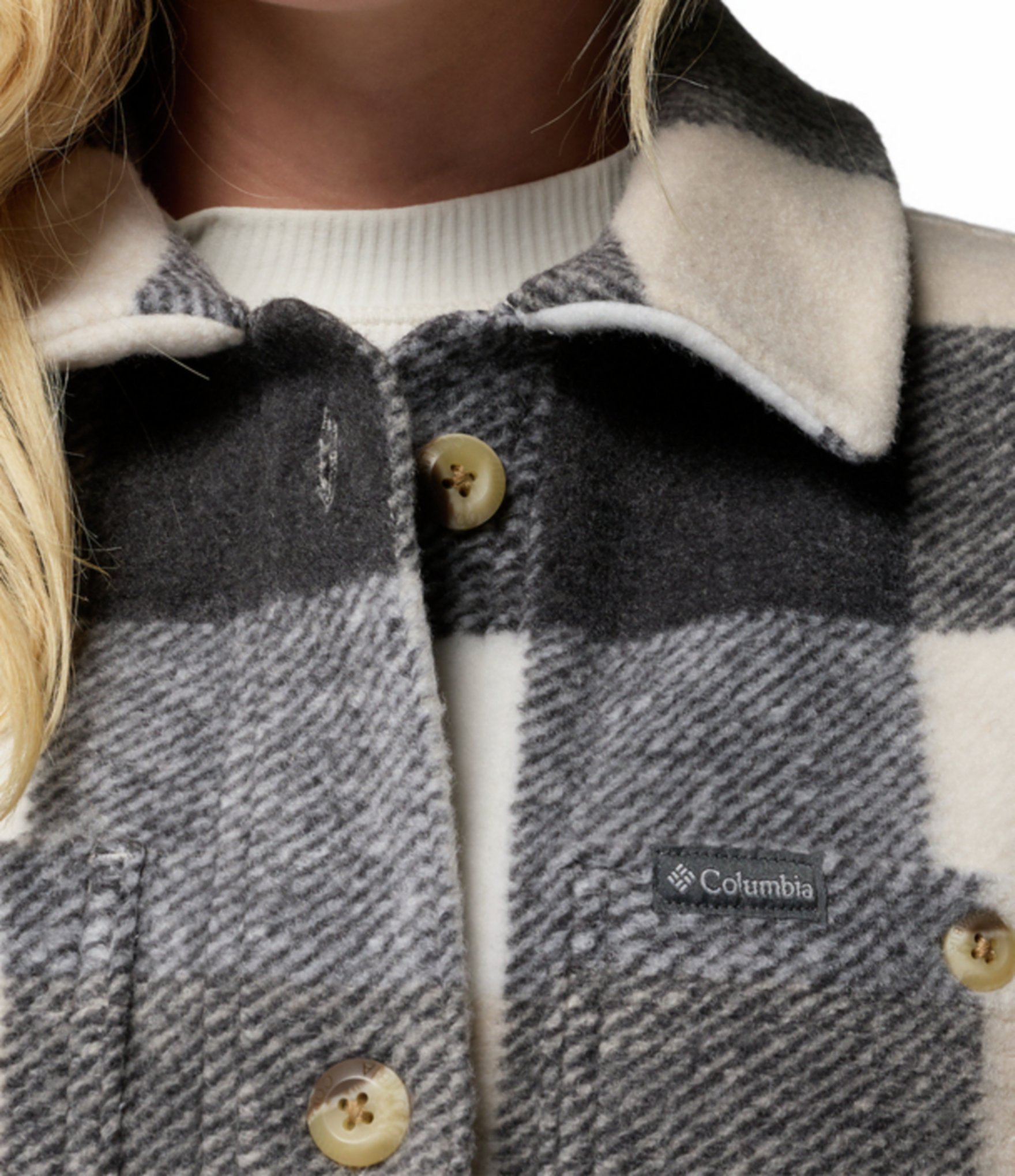 Columbia Wildest Venture Long Fleece Button Front Shacket