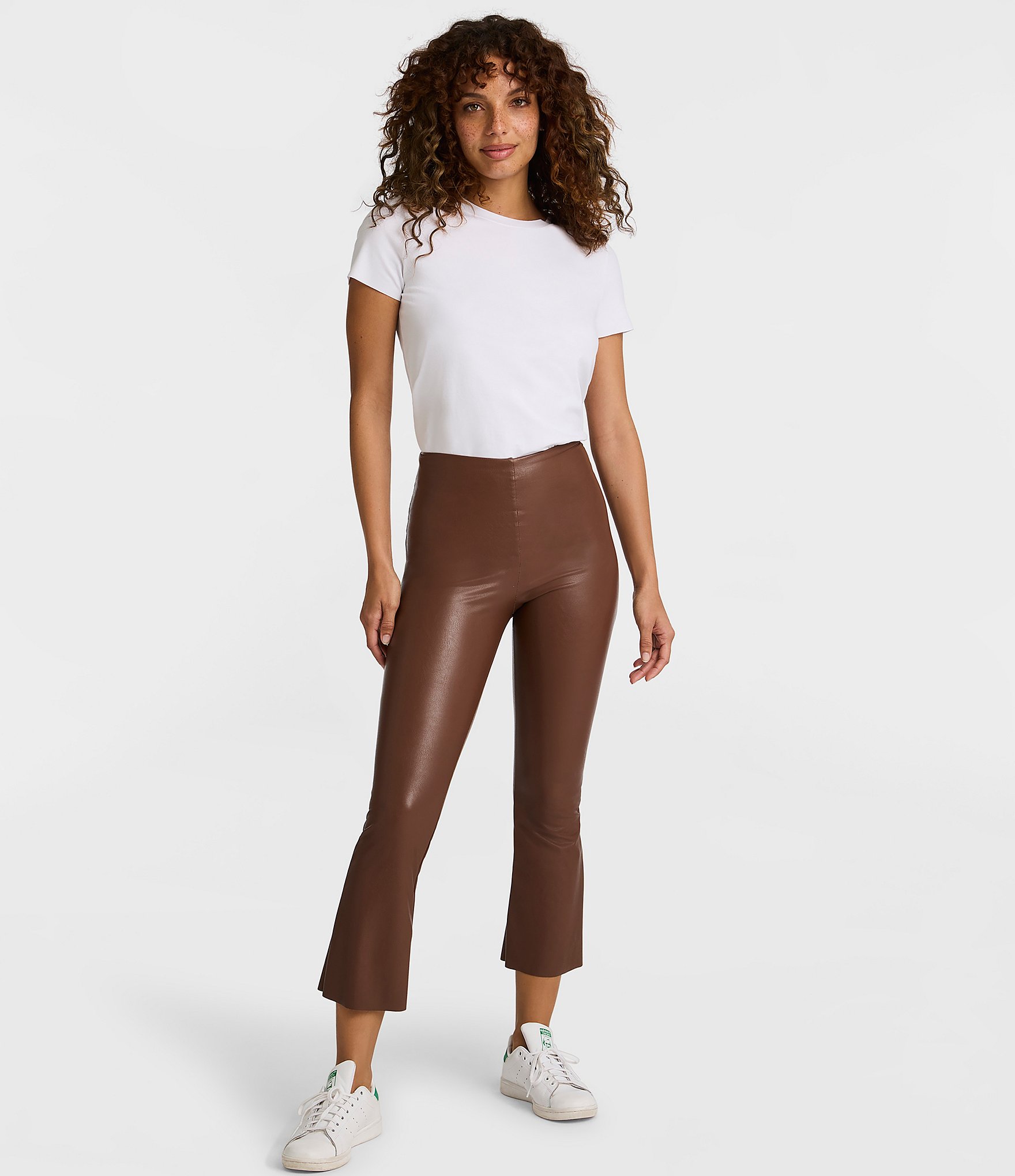 Commando Faux Leather Cropped Flare Pant