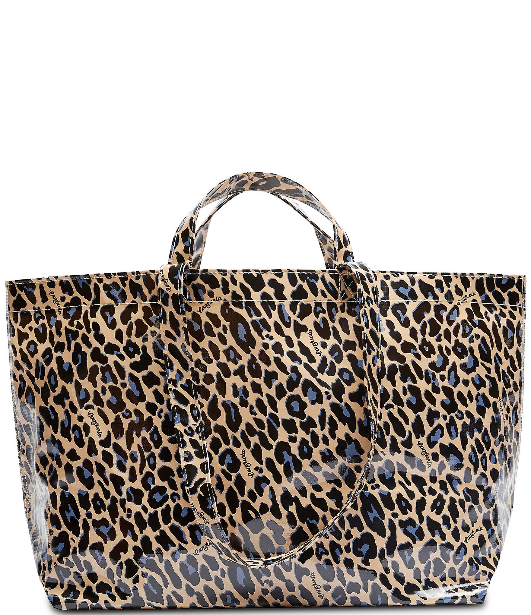 Consuela Blue Jag Print Jumbo Utility Tote Bag