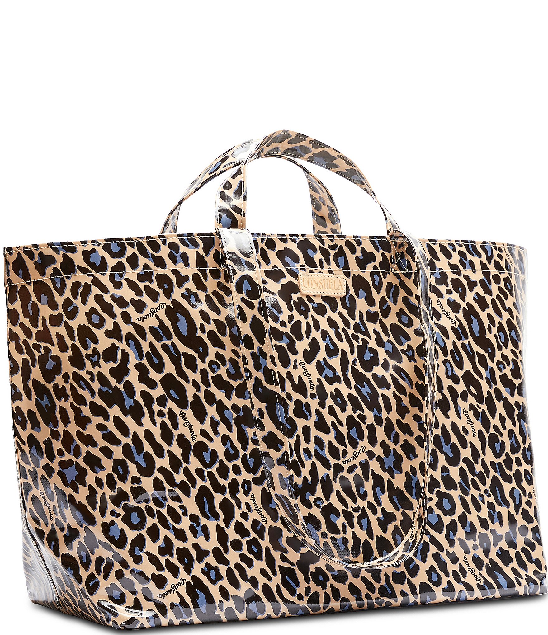 Consuela Blue Jag Print Jumbo Utility Tote Bag