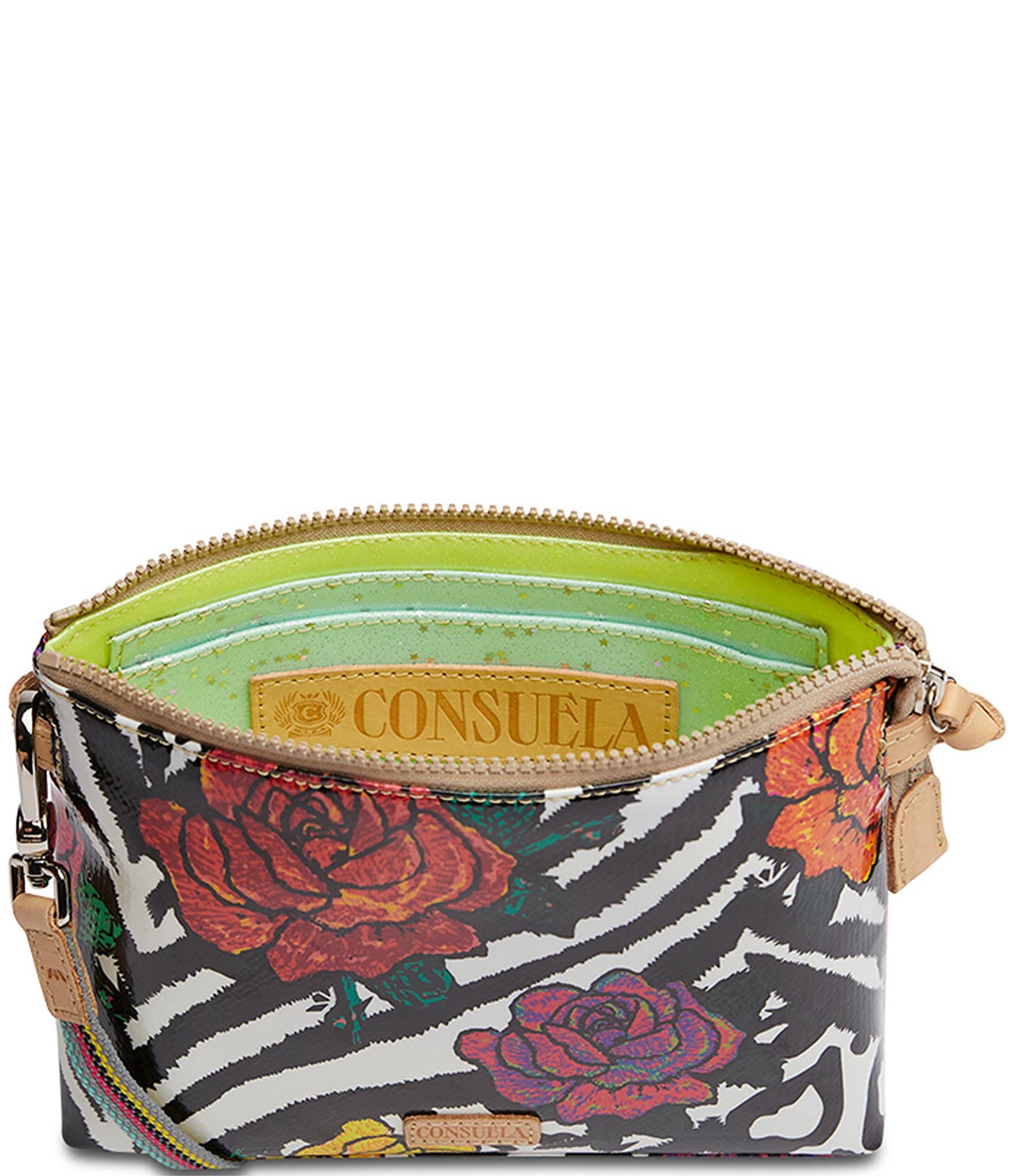 Consuela Carla Midtown Floral Zebra Print Crossbody Bag