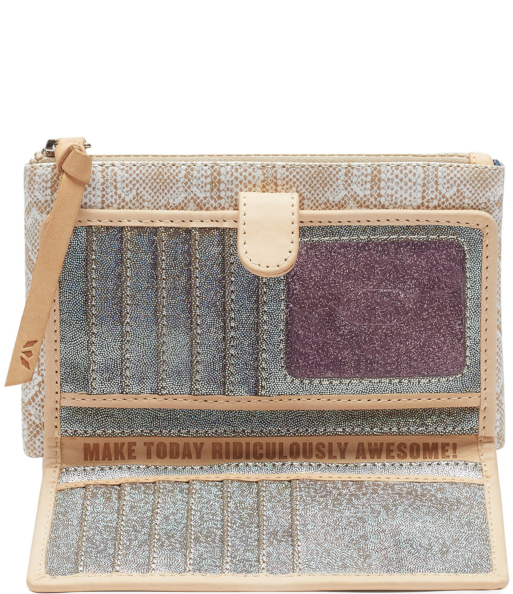 Consuela Clay Snake Print Slim Wallet