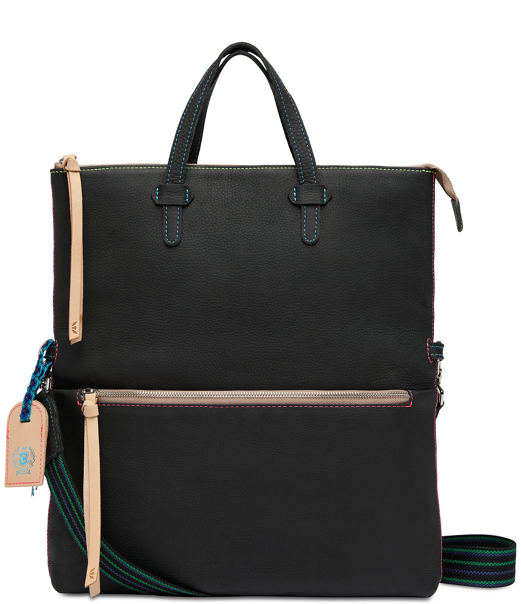 Consuela Cyndi Leather Field Tote Bag