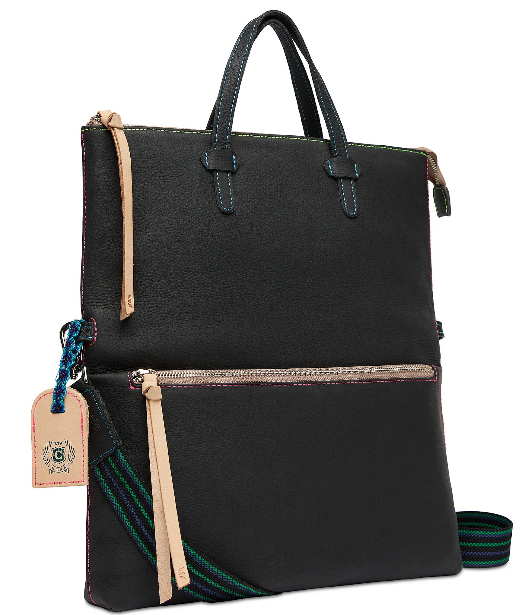 Consuela Cyndi Leather Field Tote Bag