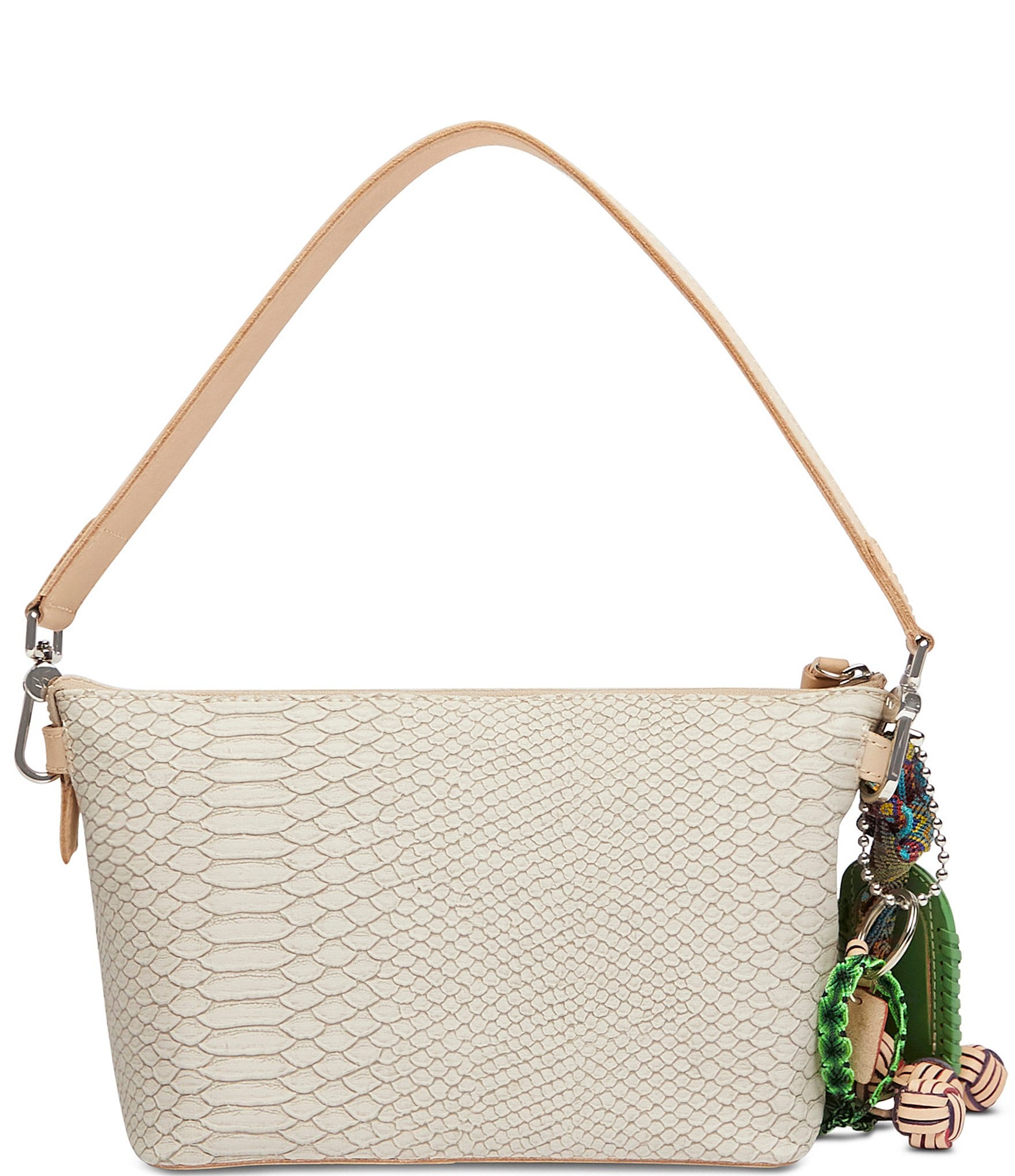 Consuela Embossed Snake Print Thunderbird Your Way Convertible Shoulder Bag