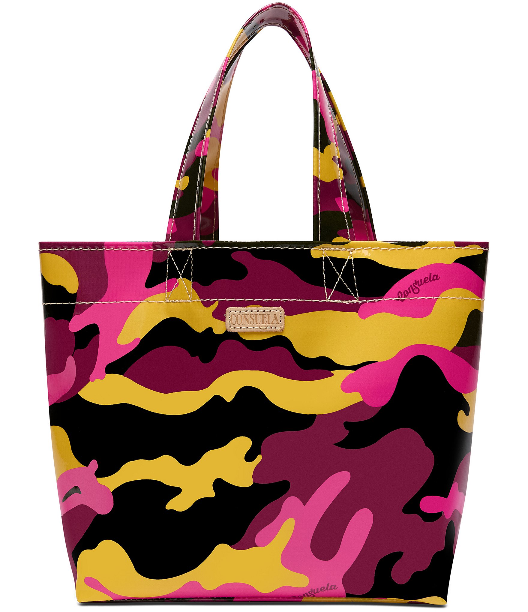 Consuela Golden Camo Mini Tote Bag