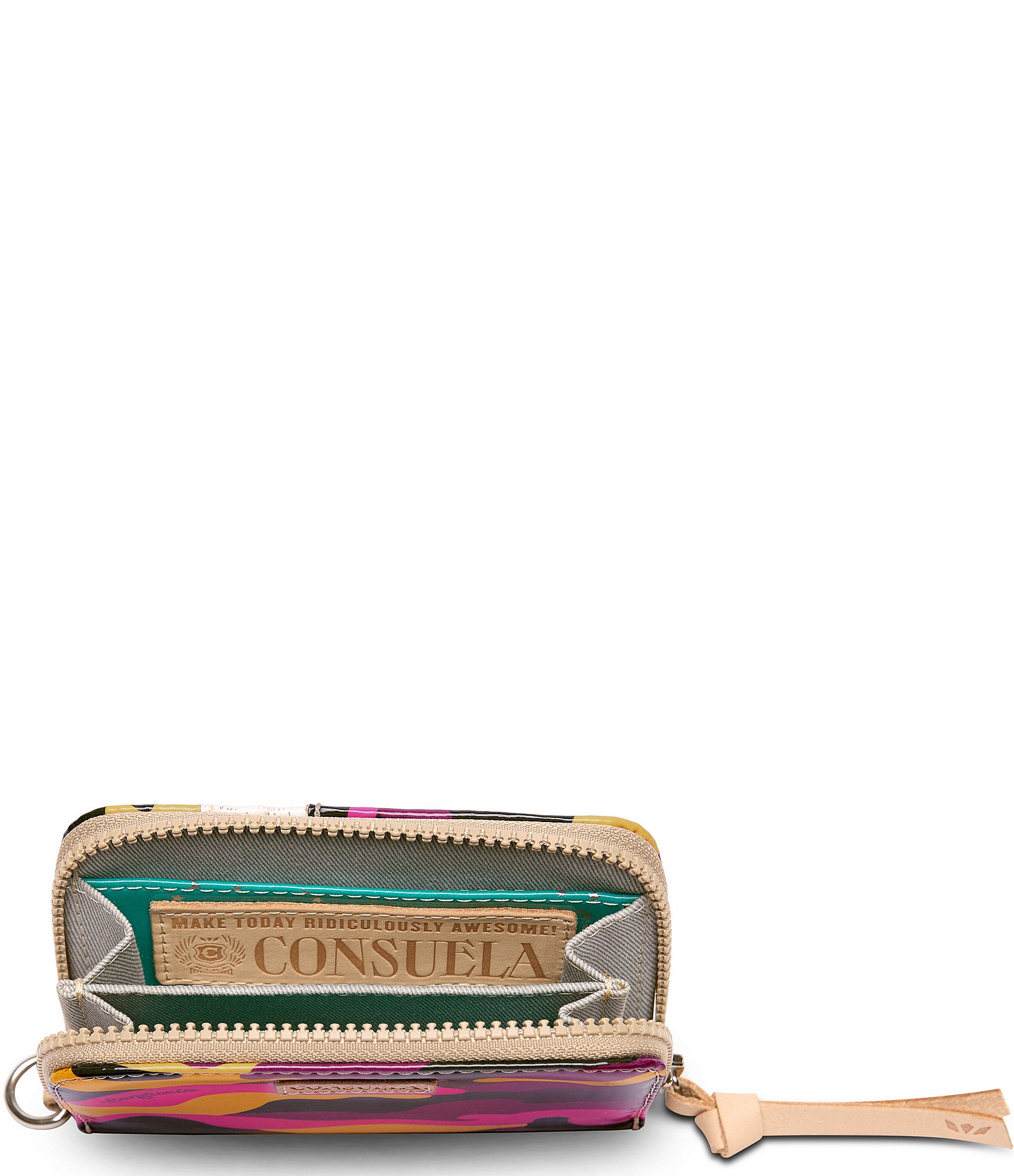 Consuela Golden Zippy Mulit Camo Wallet